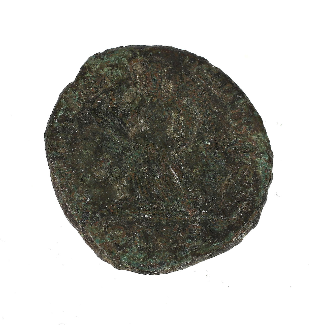 MONEDA, bronce, romana, Faustina II (147 - 176).