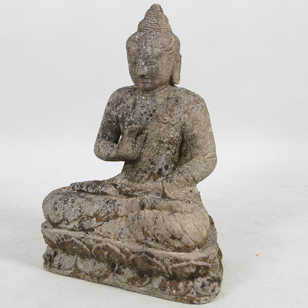 SKULPTUR, Buddha, lavasten.