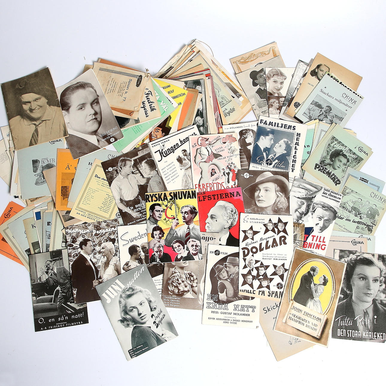 PARTI TEATERPROGRAM, 1900-talets första hälft.