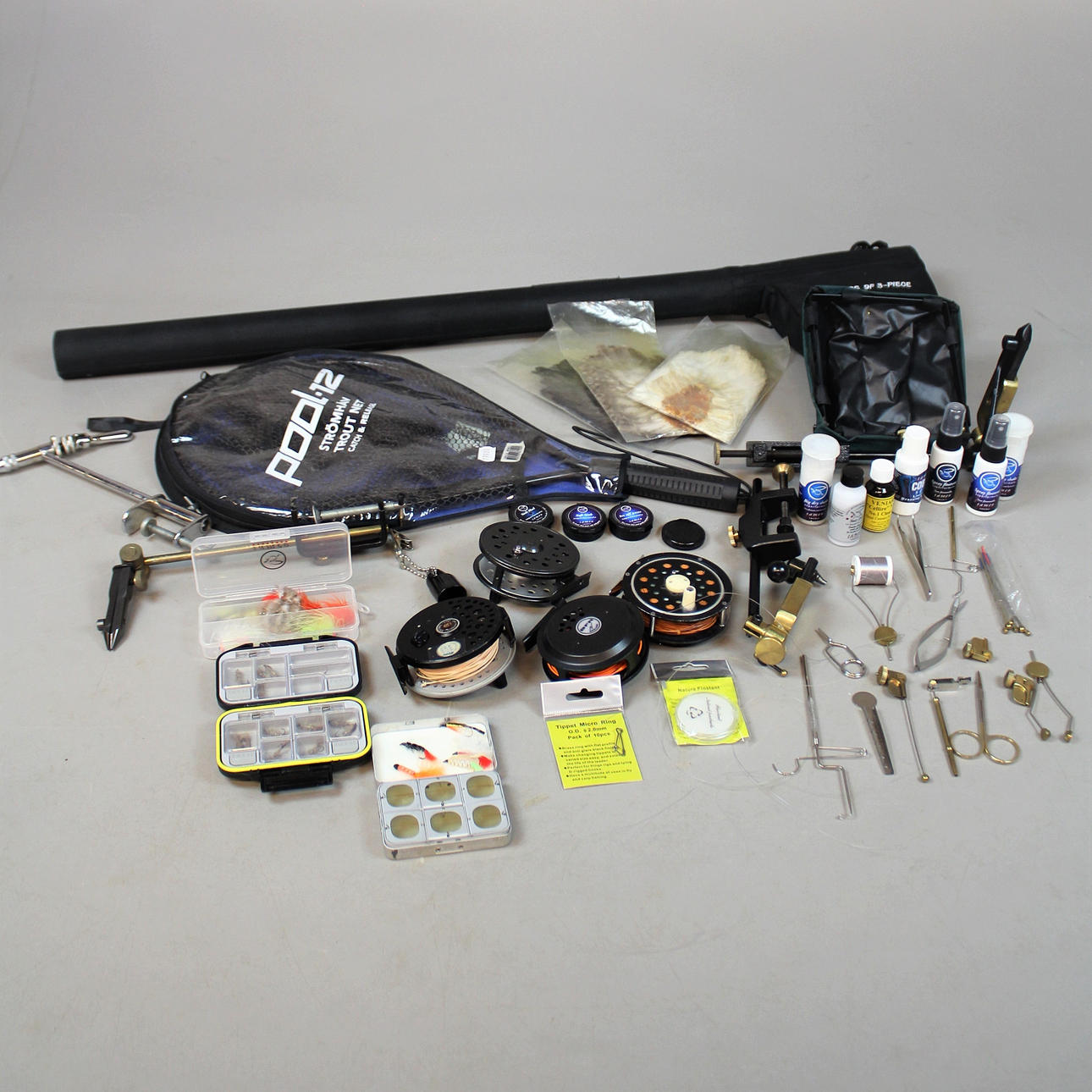 PARTI FLUGFISKE, bla spö och rullar.