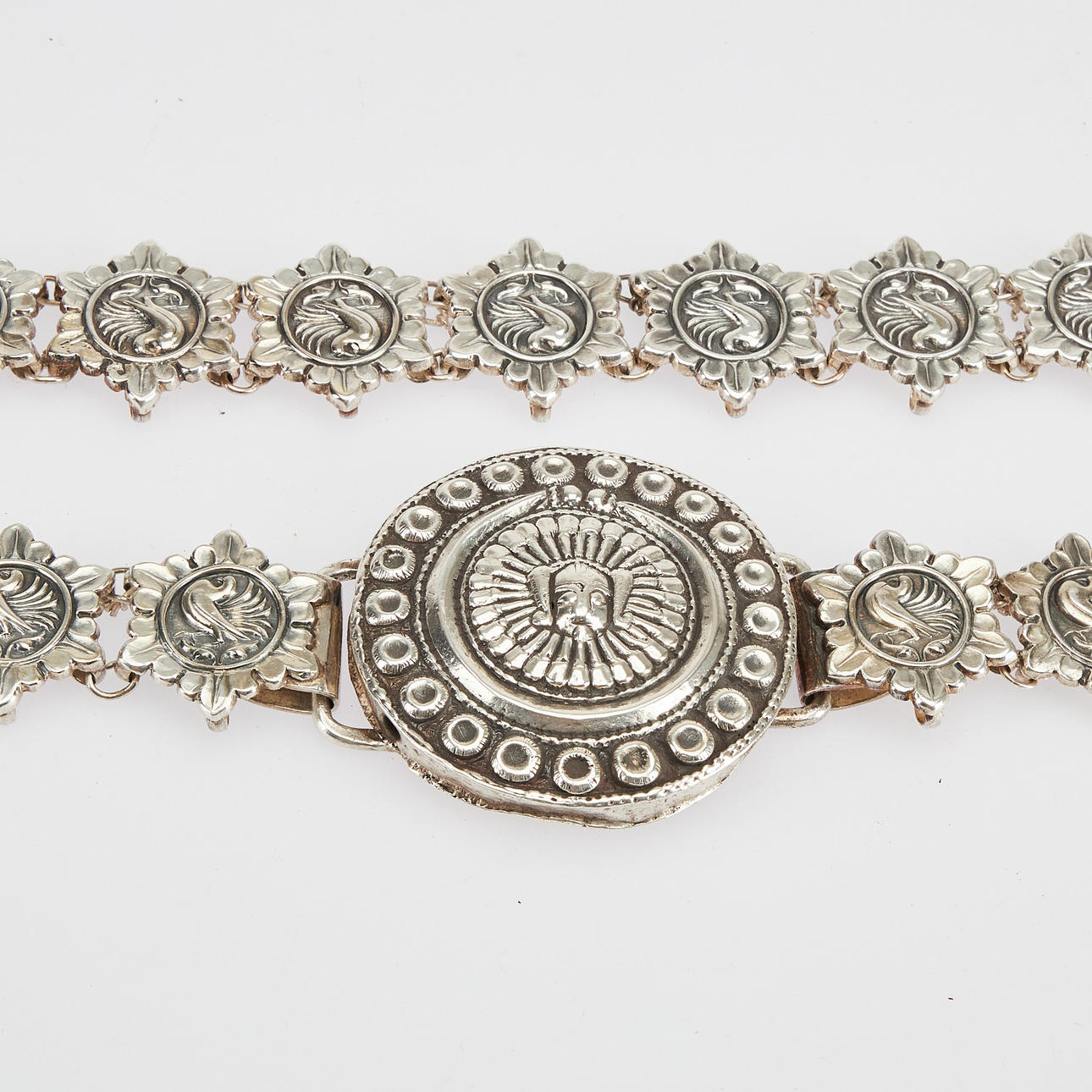 BÄLTE, silver (830), Indien.