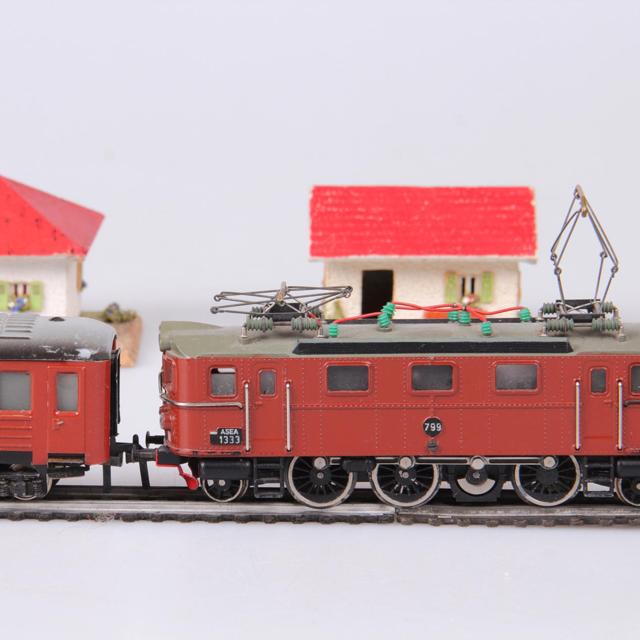 DIV TÅGDELAR, Fleichmann, samt TECHNO byggsats.