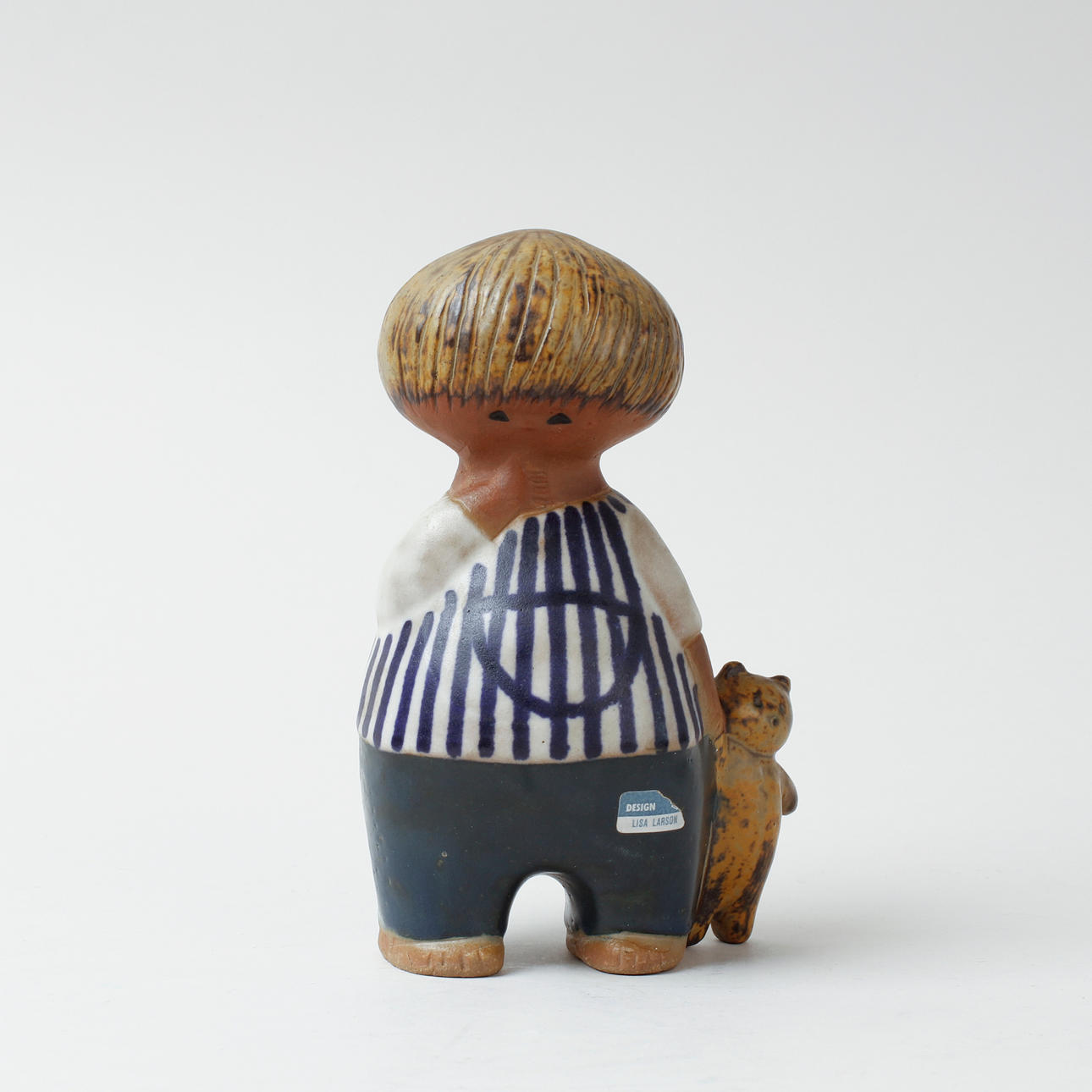 LISA LARSON. Figur "Malin", stengods, Gustavsbergs studio.