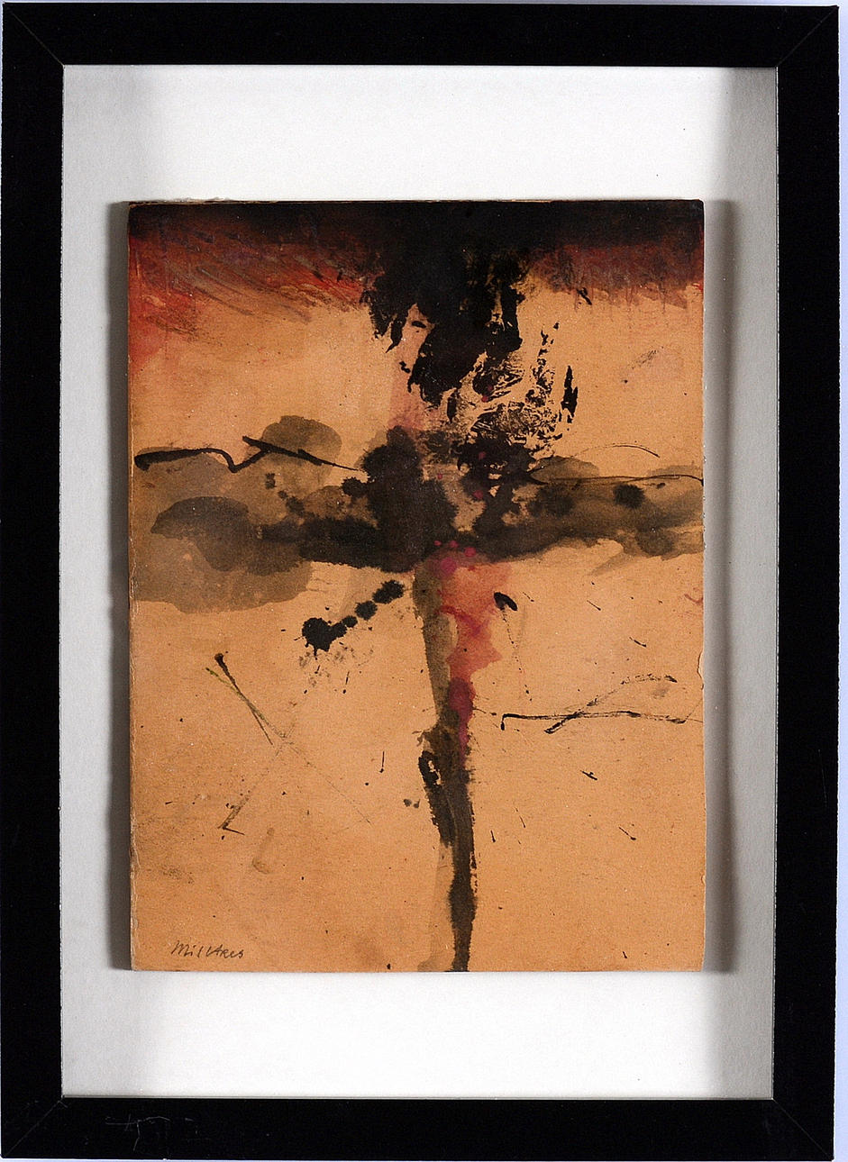 MANOLO MILLARES. Técnica mixta.