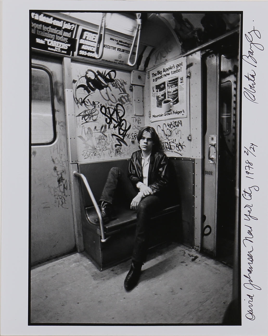 ROBERTA BAYLEY. Fotografi. David Johansen, New York City 1978. Signerad Roberta Baley. Numrerad 2/24.