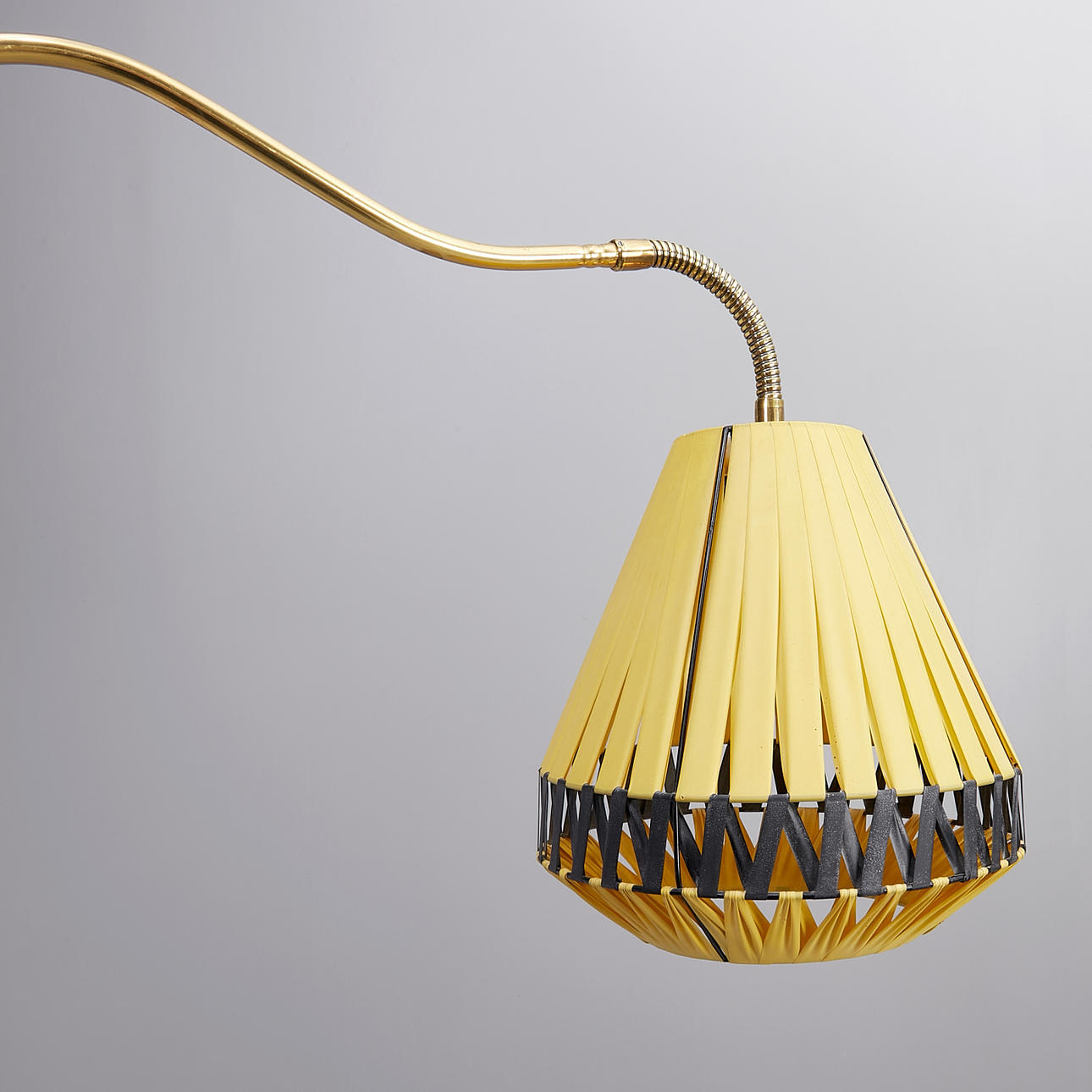 WALL LAMP, marked EAE, brass, mid 20th century, bendable.