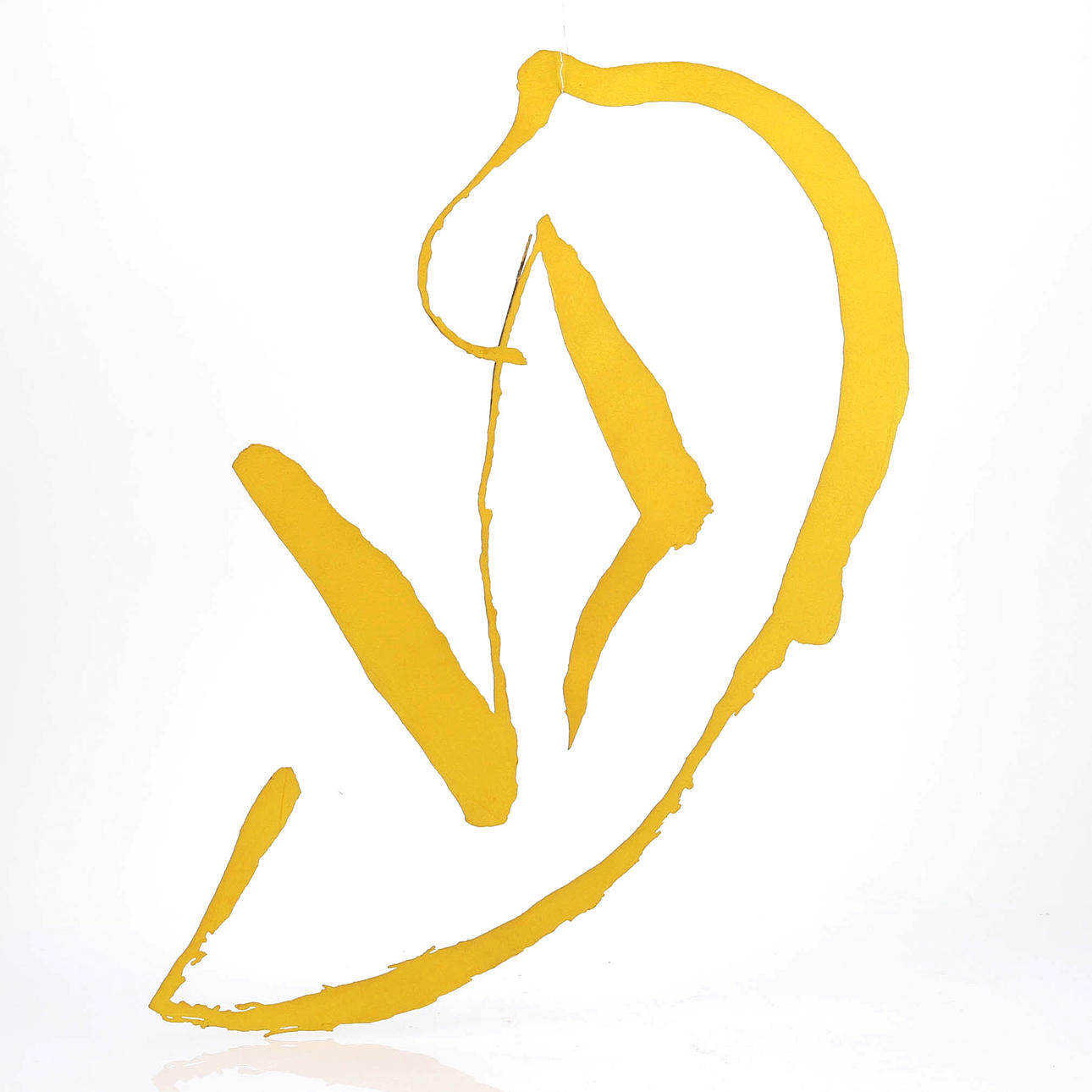 CURT ASKER (1930-2015). Sculpture, metal, signed.