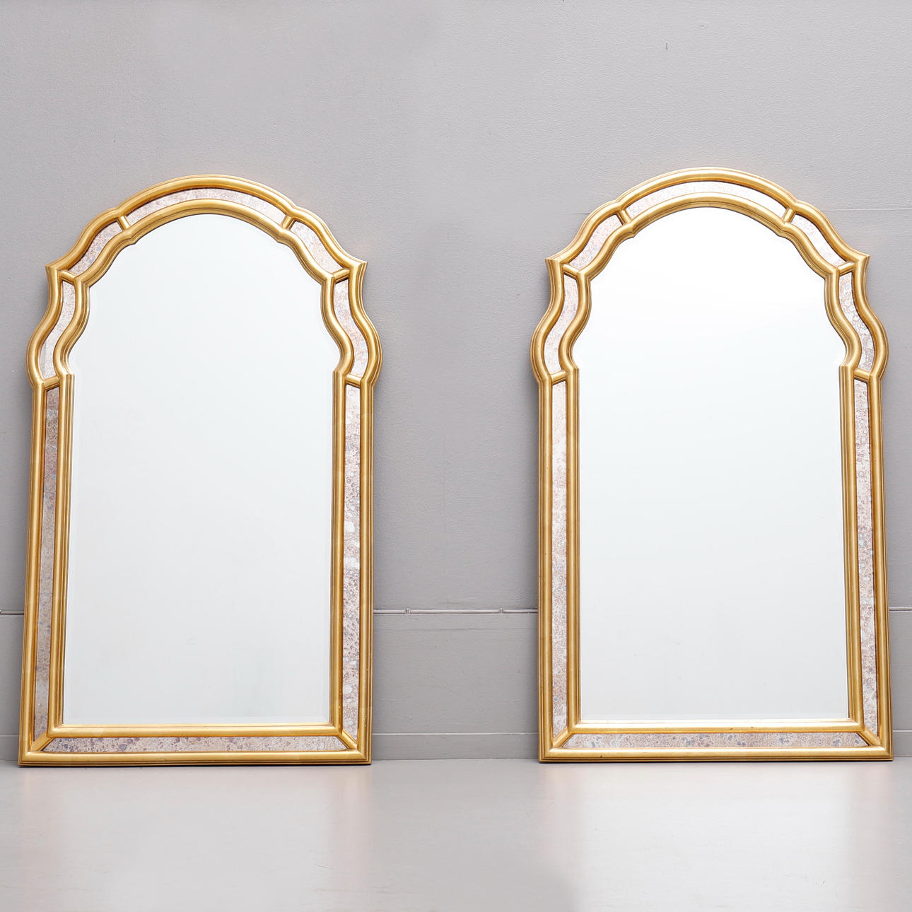 MIRRORS, A PAIR, BELGIUM, 1970s.