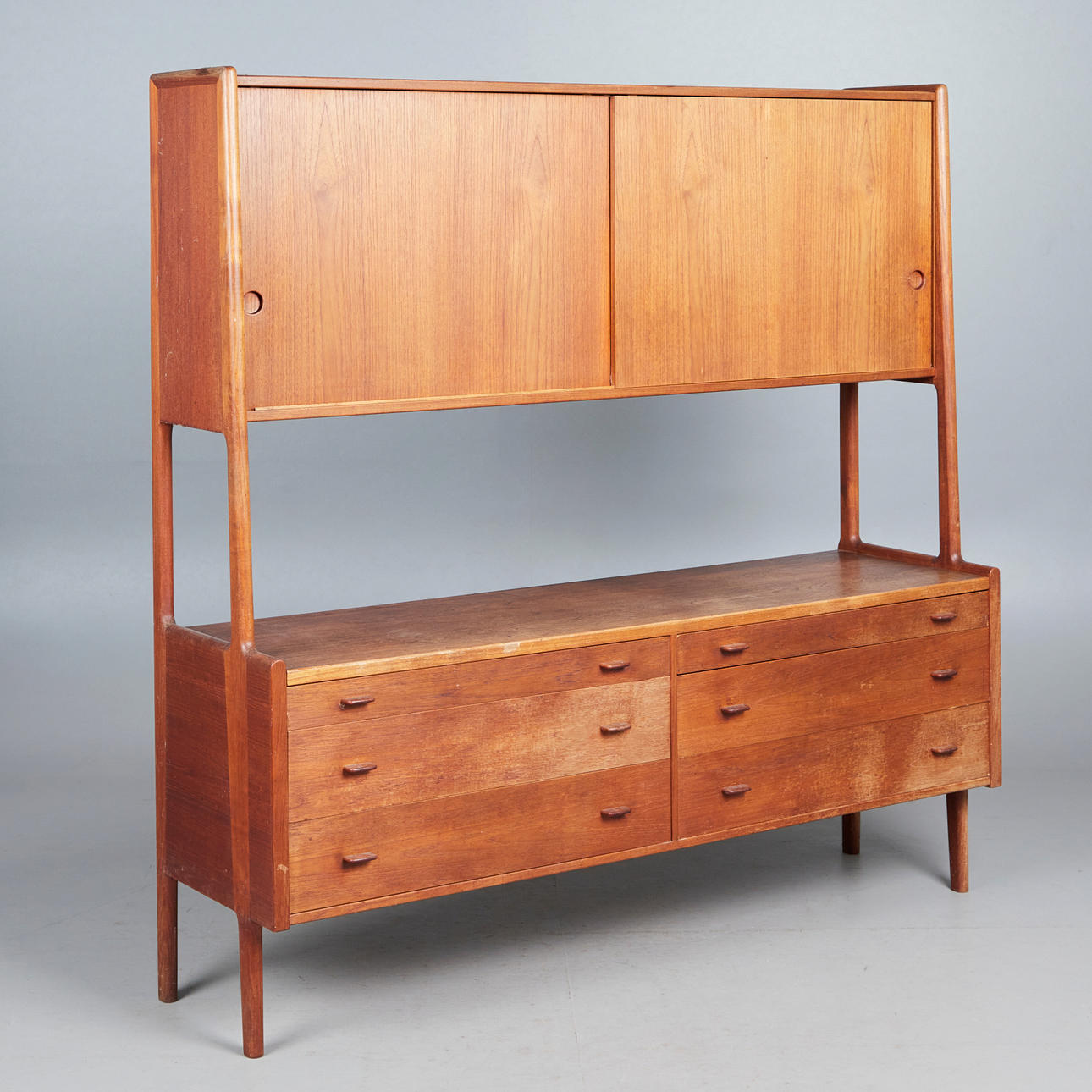 Hylde / ståhylde, teaktræ, 1960'erne.