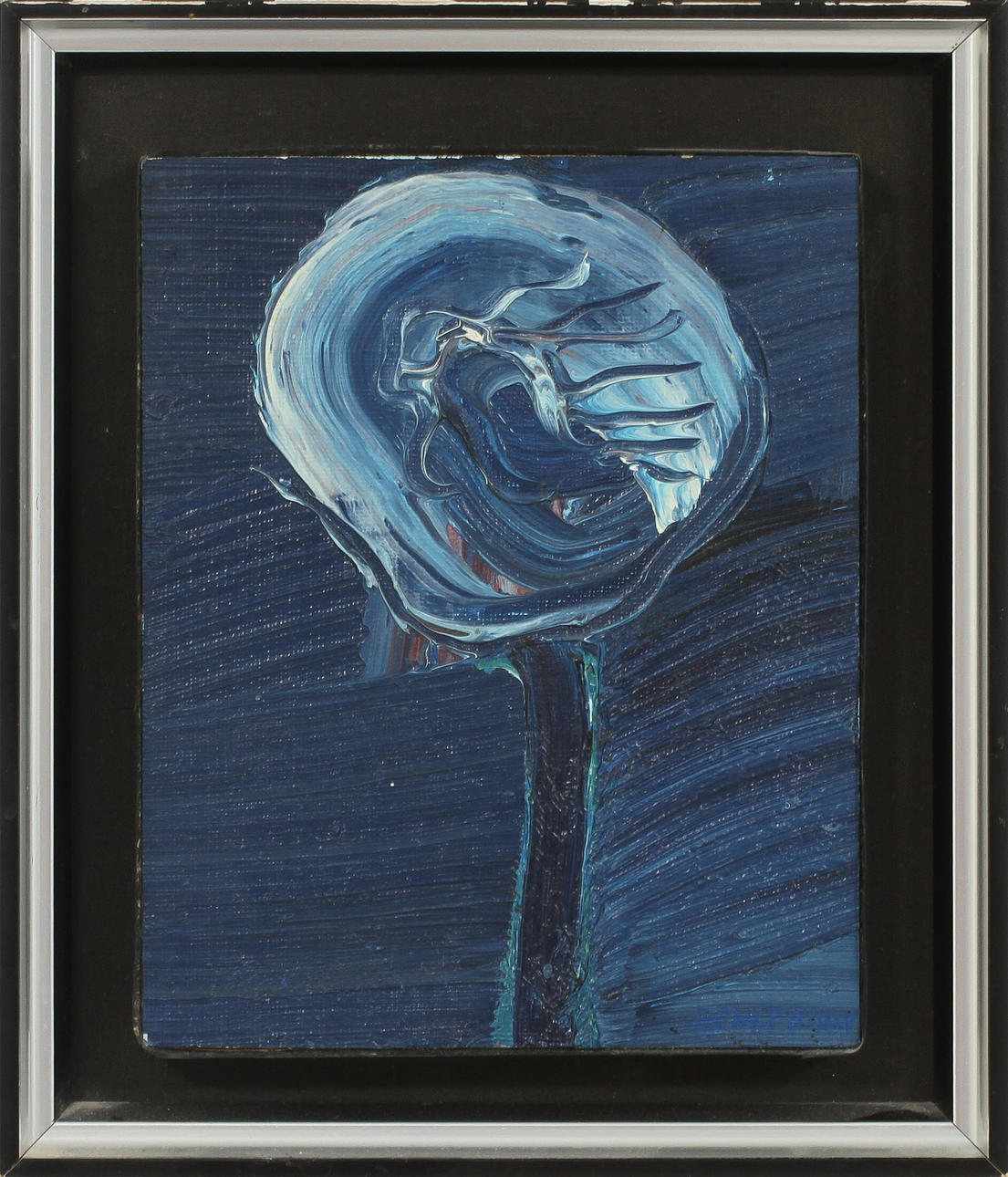 BENGT OLSON. Olja på pannå, signerad.