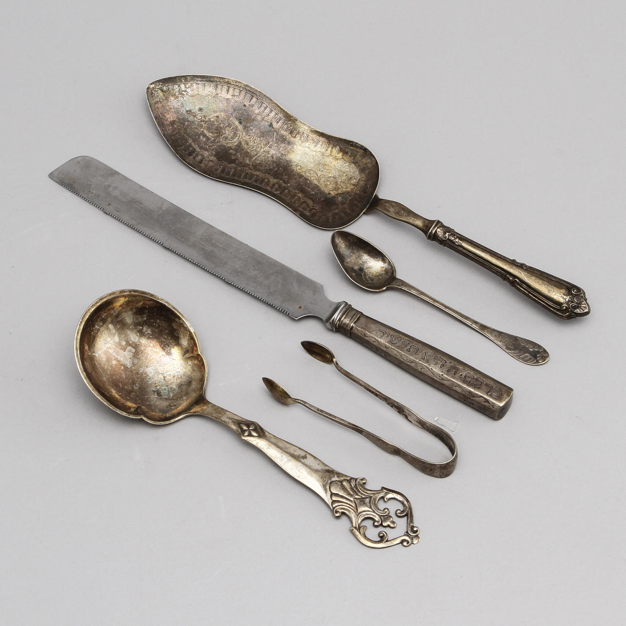 SILVER, 5 delar, totalvikt 320 gram.