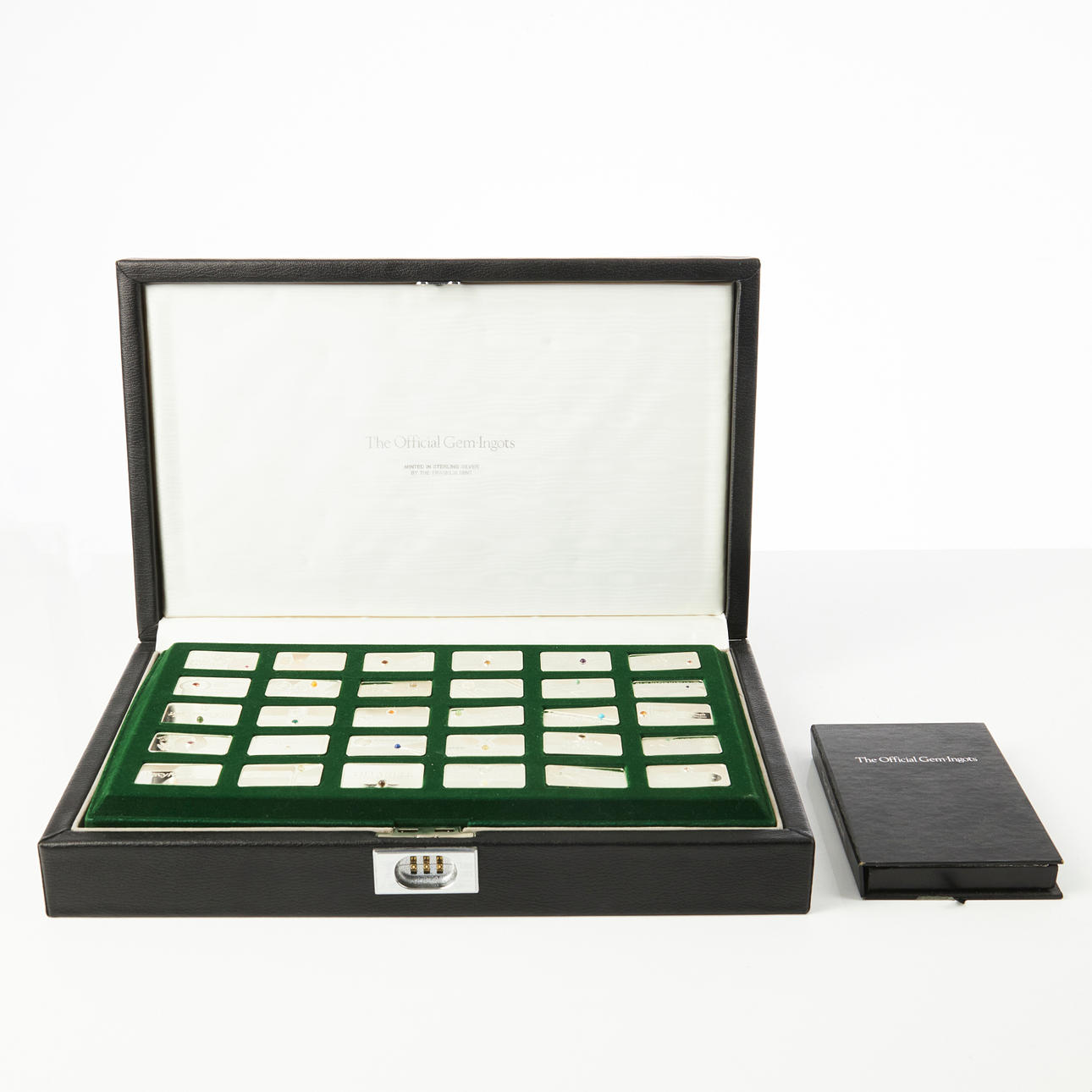 THE OFFICIAL GEM-INGOTS, ingots, 30 pcs., sterling silver, with