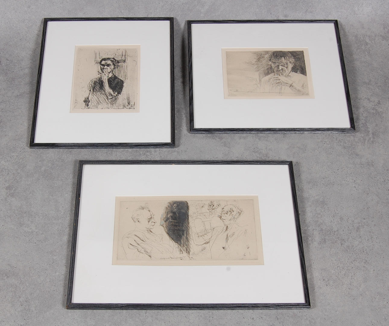 BIRGER LUNDQUIST. Etsningar, 3 st.