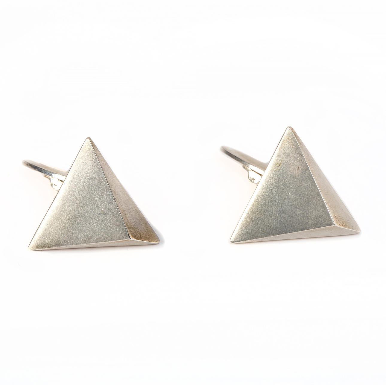 MANSCHETTENKNÖPFE, Silber, Import gestempelt.