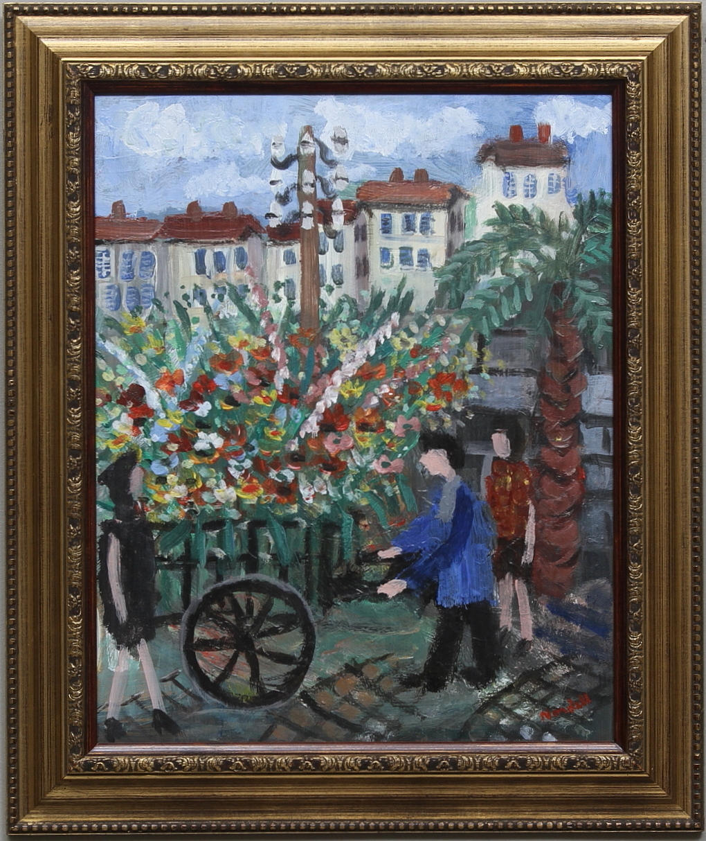 ESKIL NORDELL. Olja på pannå, signerad Nordell.