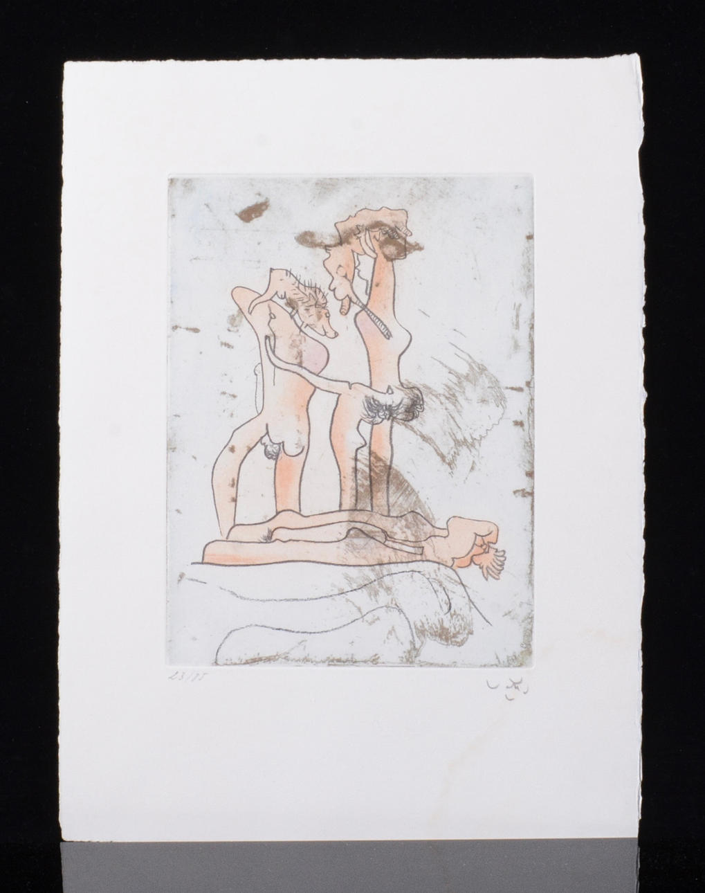 ROBERTO MATTA. Color etching.