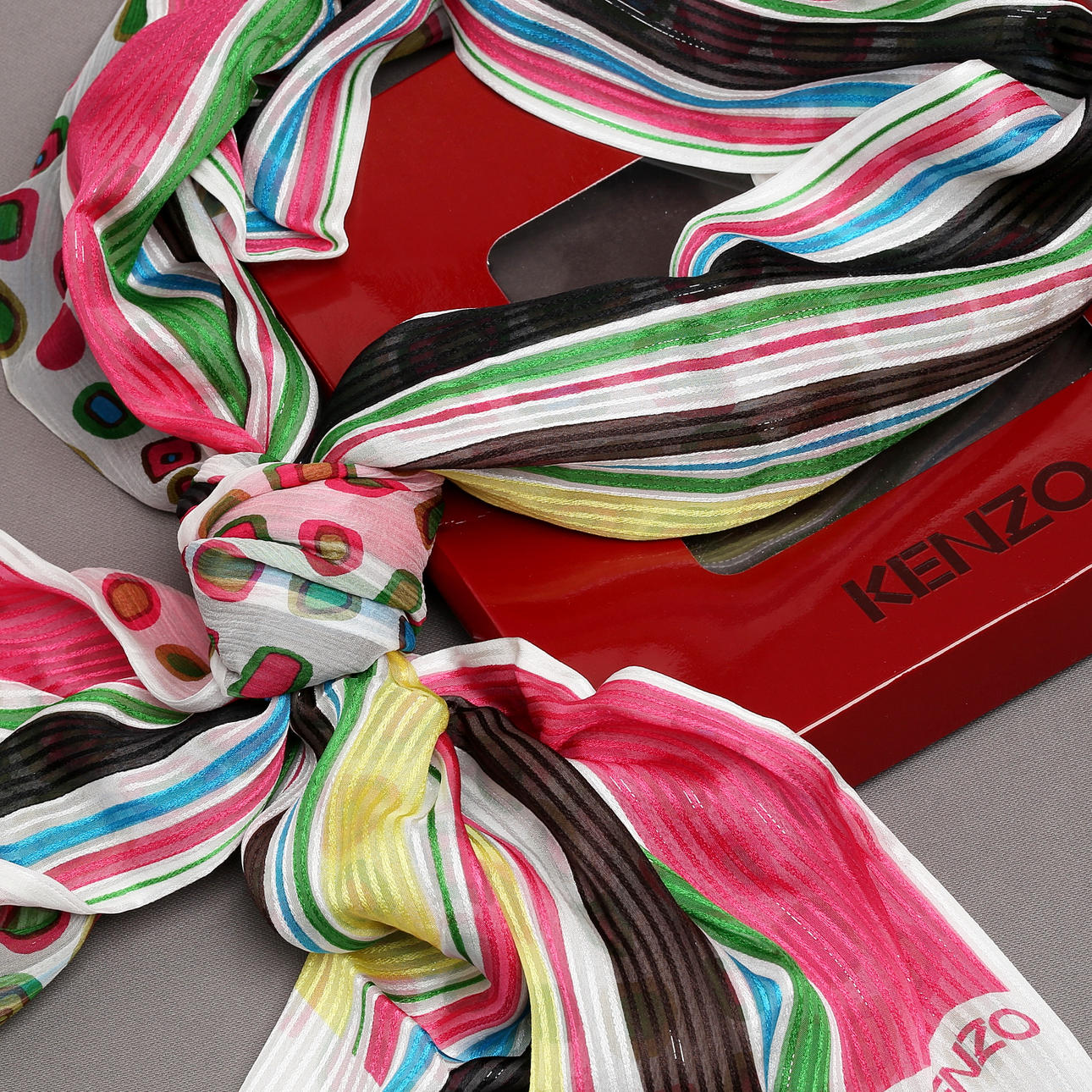 KENZO, tørklæde, silke.