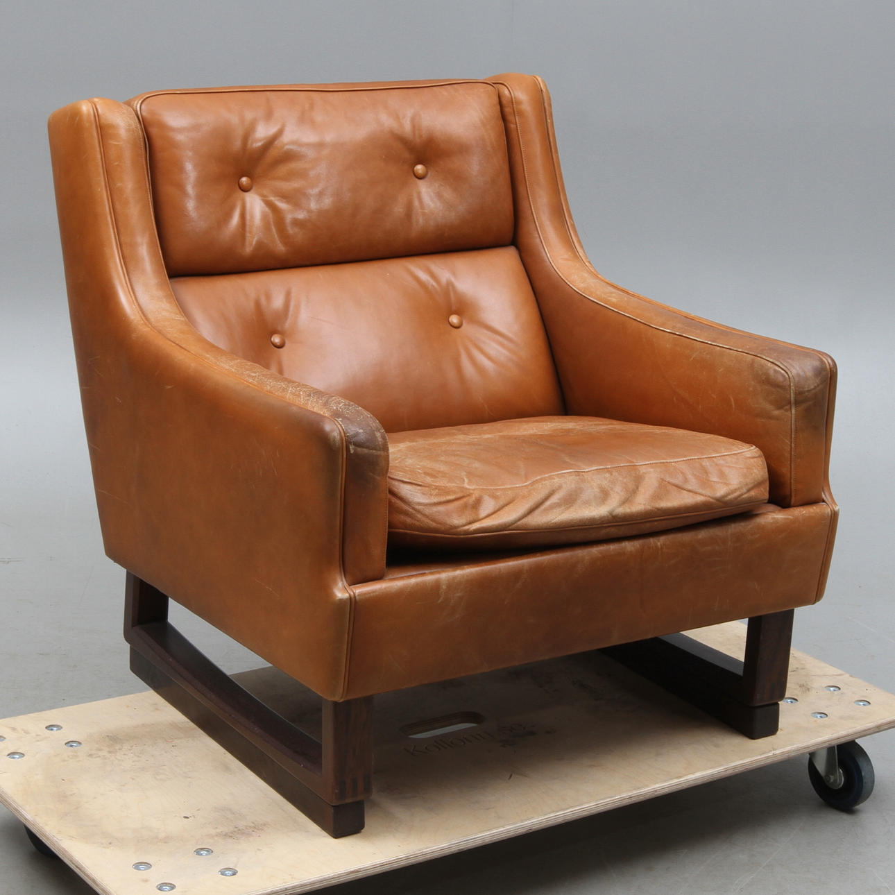 FÅTÖLJ, trol. Torbjørn Afdal, Stranda Industri, Bruksbo, 1960/70-tal.