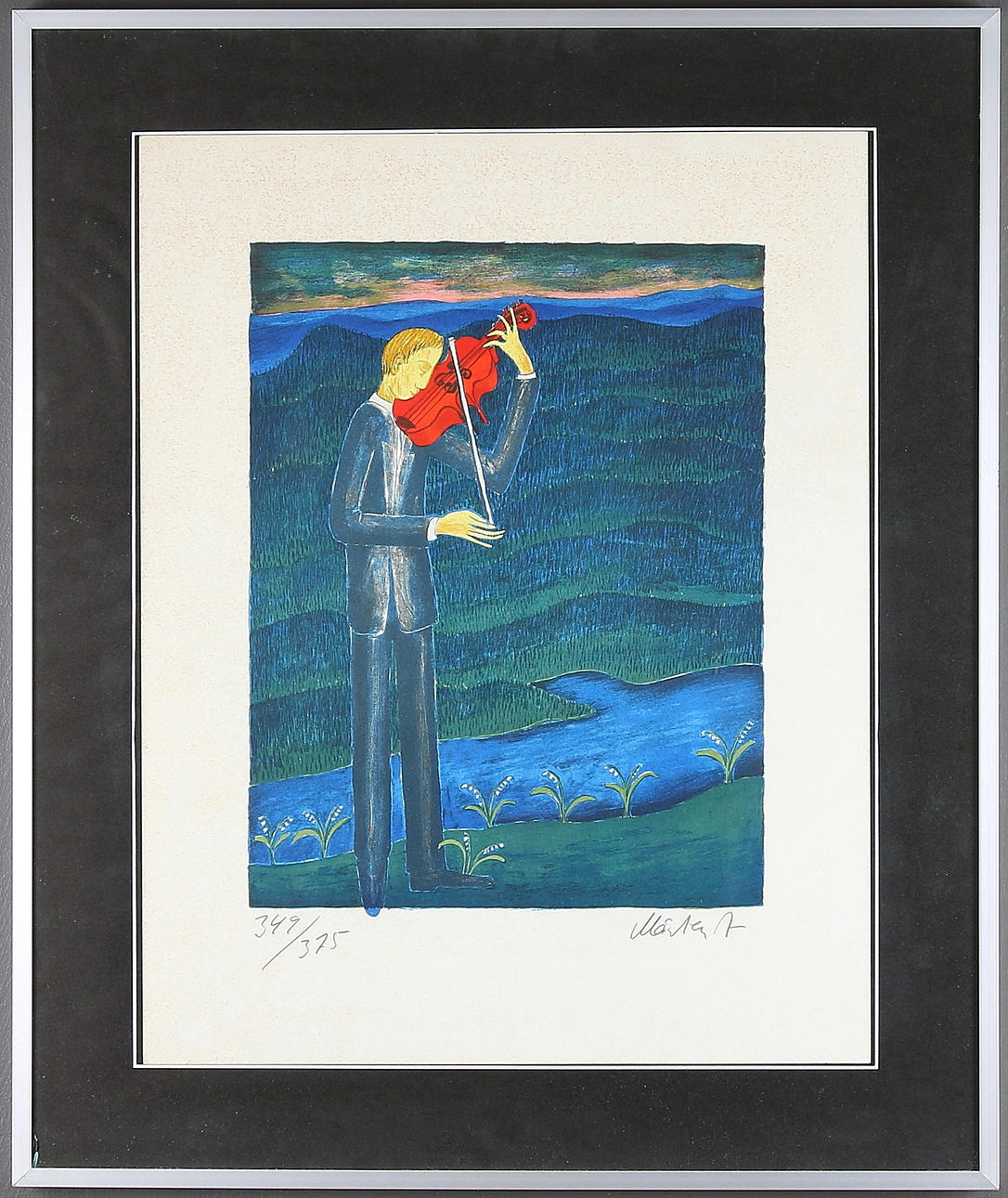 MÅRTEN ANDERSSON. Färglitografi, signerad och numrerad, 349/375.