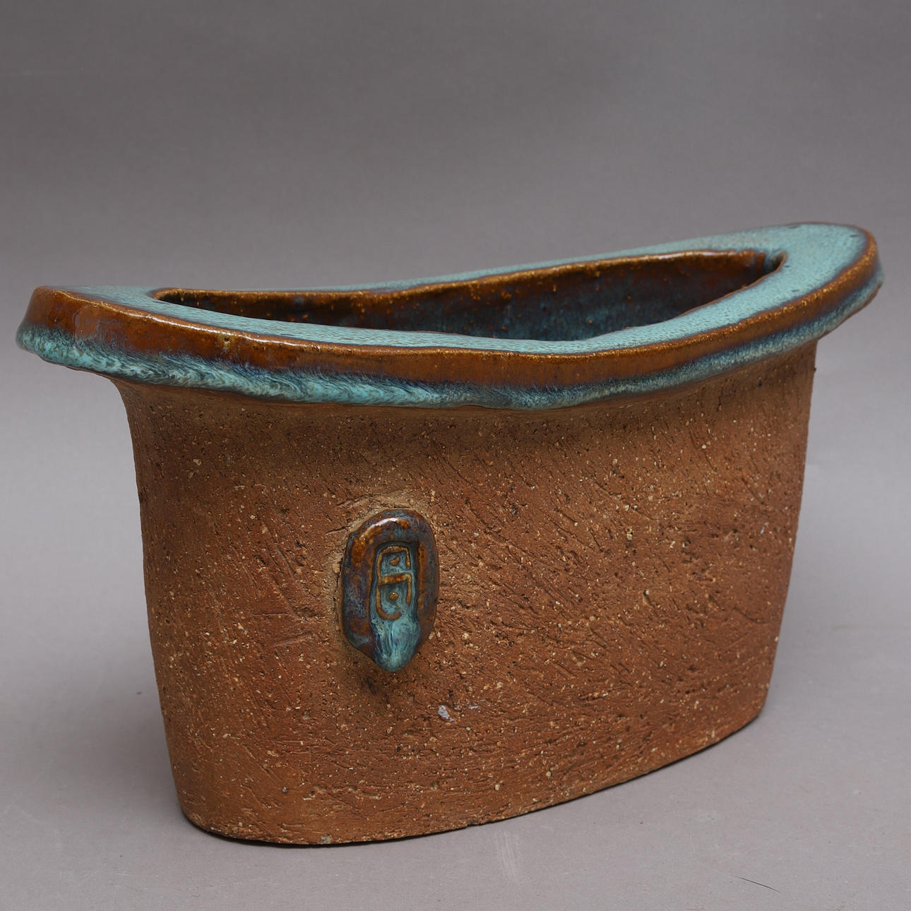 VAS, glaserat stengods, Curt M Addin, Glumslöv.