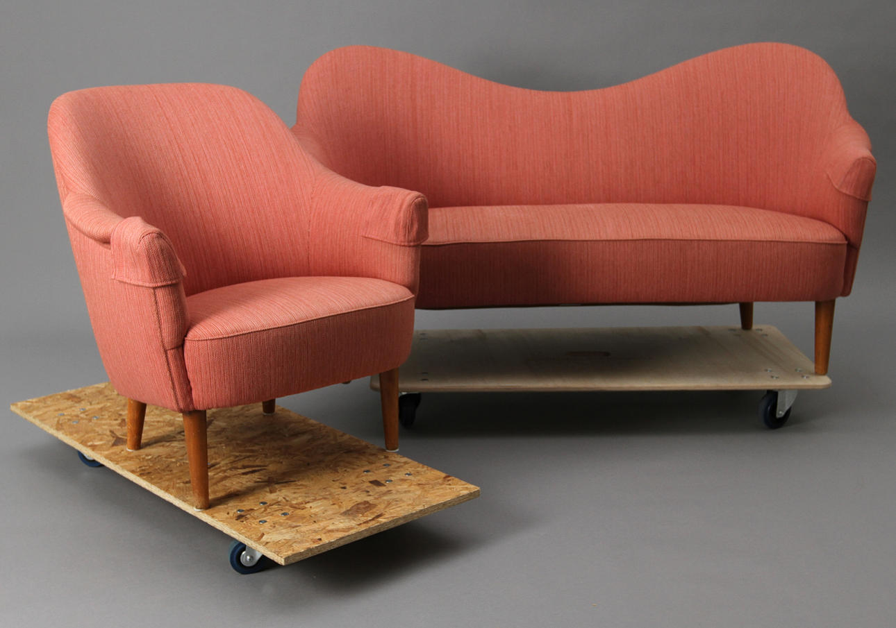 SOFFA OCH FÅTÖLJ "SAMSPEL", Carl Malmsten.