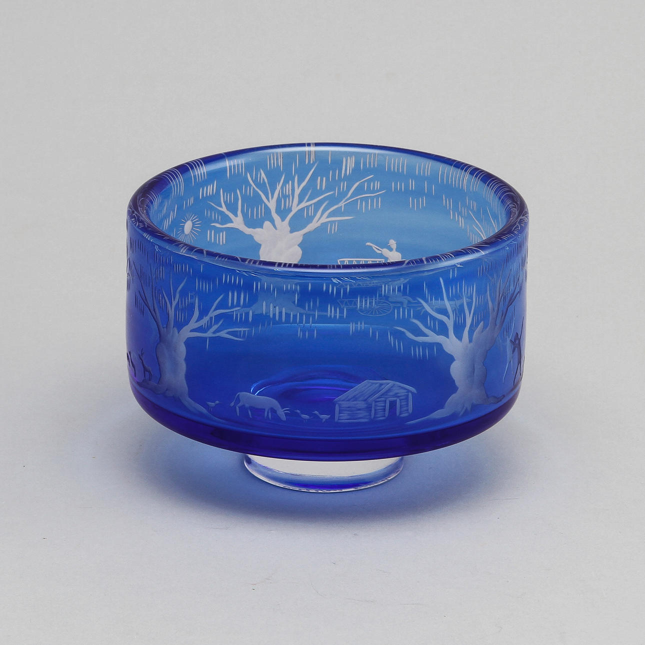 SKÅL, glas, Gunnar Cyrén, Orrefors, Signerad.