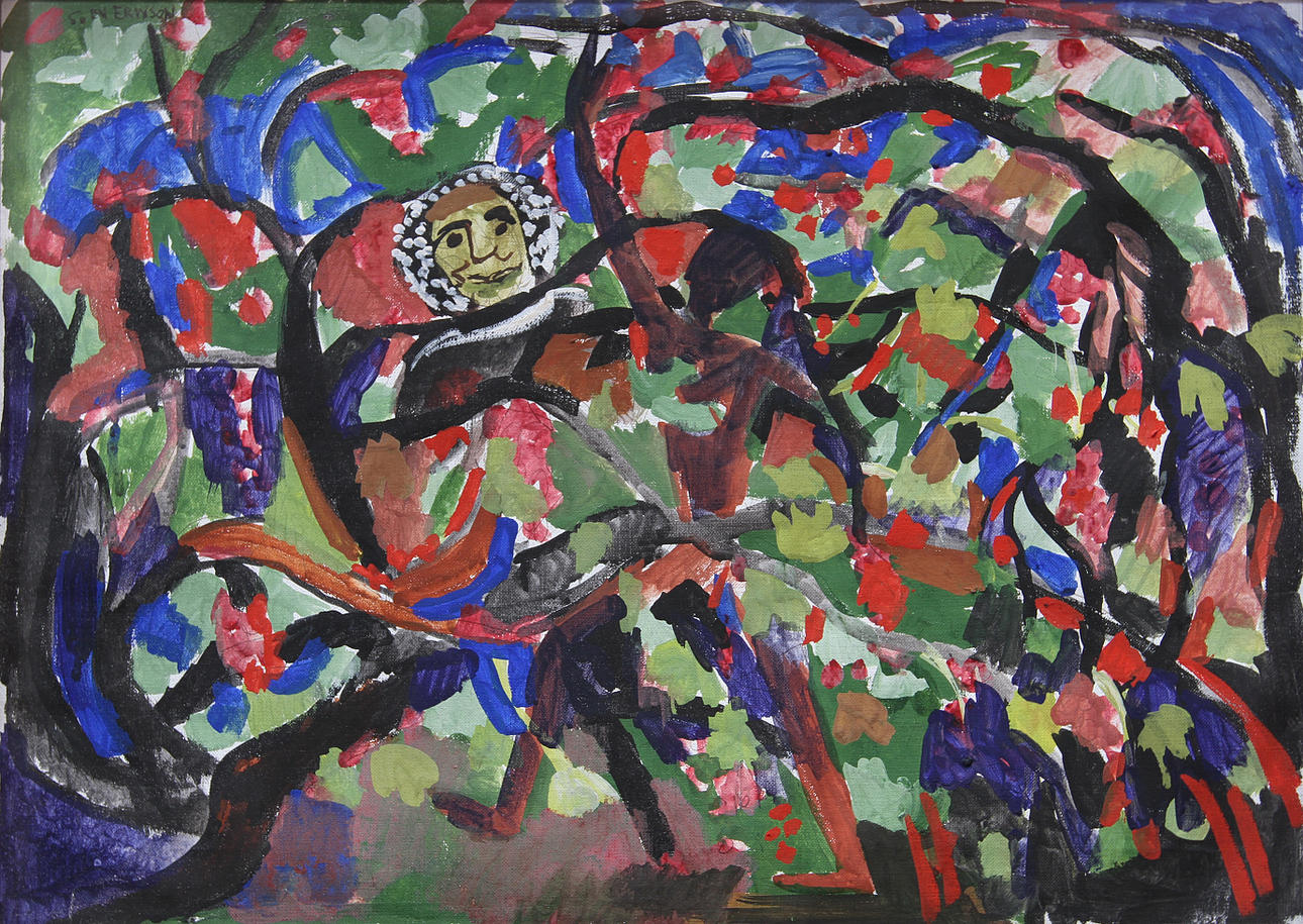 SVEN X:ET ERIXSON. Olja på duk. Signerad Sven Erixson.