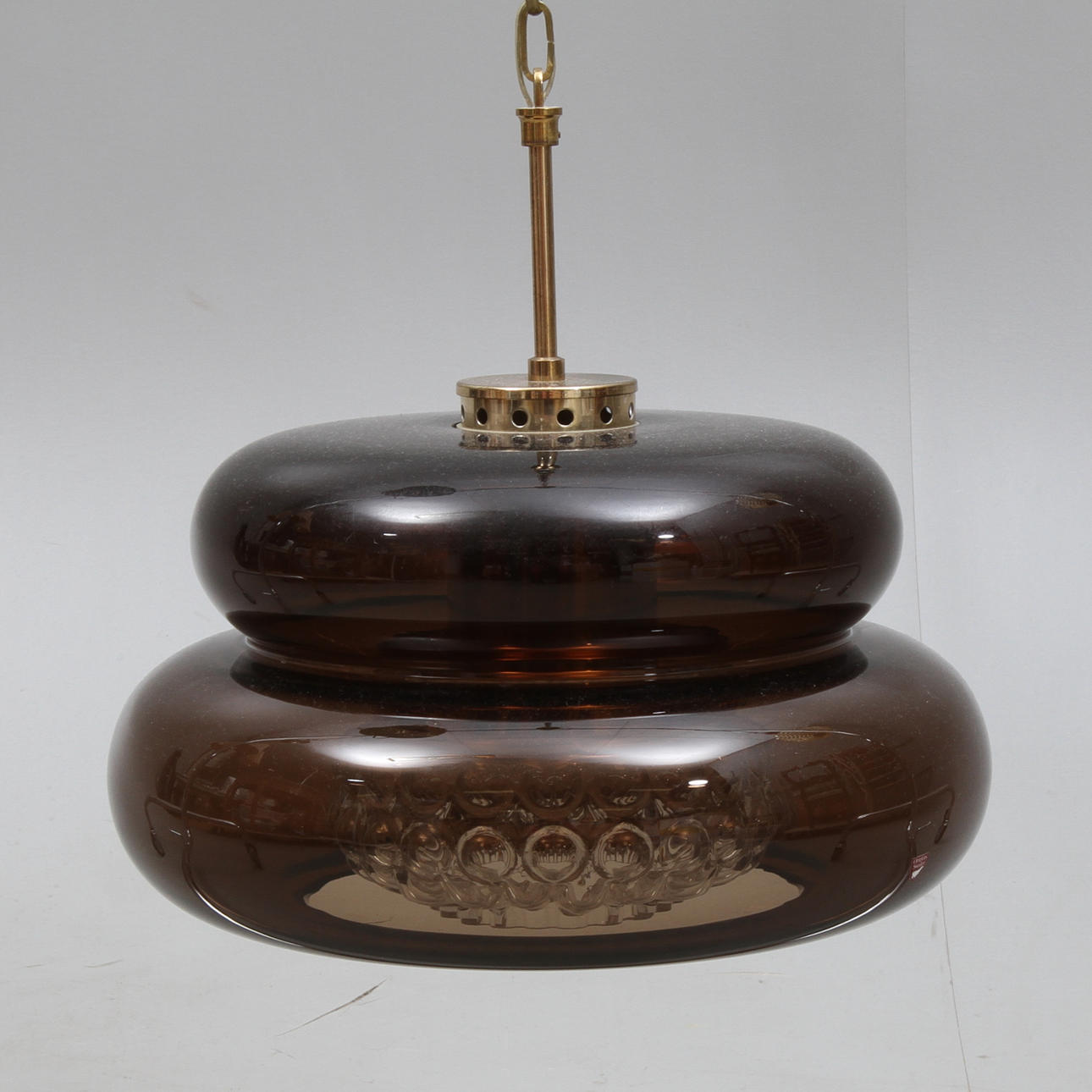 TAKLAMPA, glas, "Bubblan", Carl Fagerlund, Orrefors.