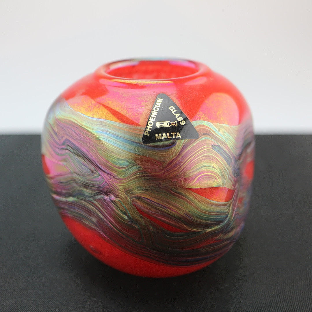 PHOENICIAN GLASS VASE MALTA.