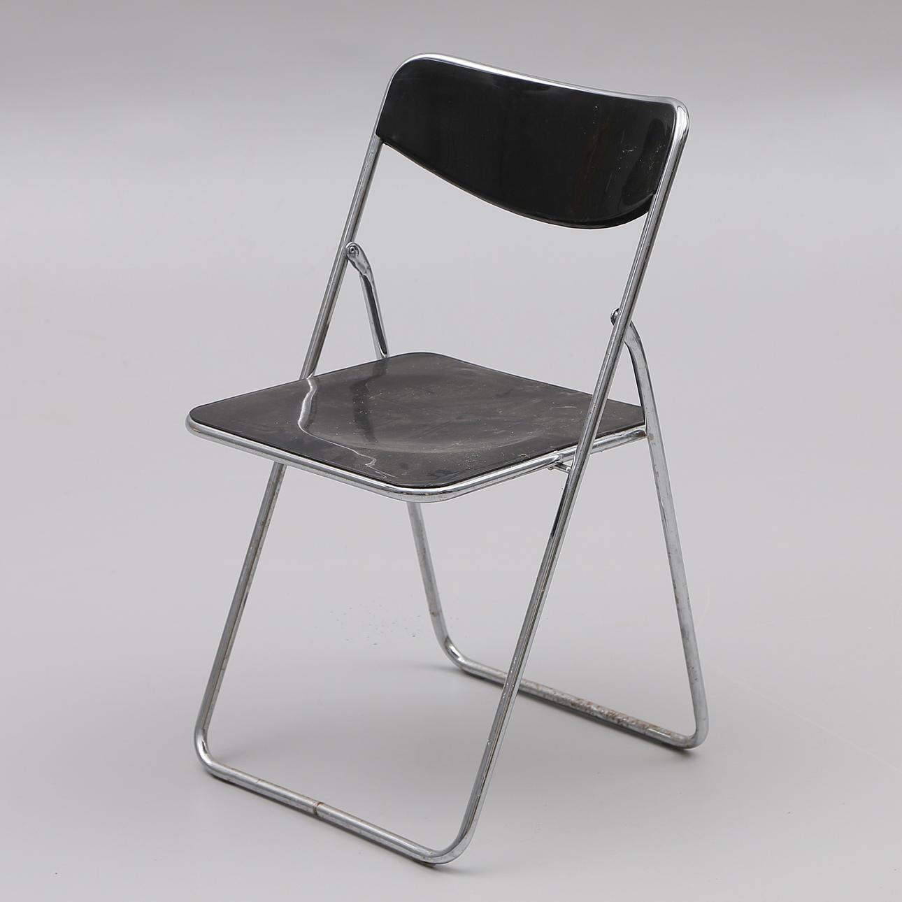 SILLA PLEGABLE, plástico/metal, Ikea, años 70.