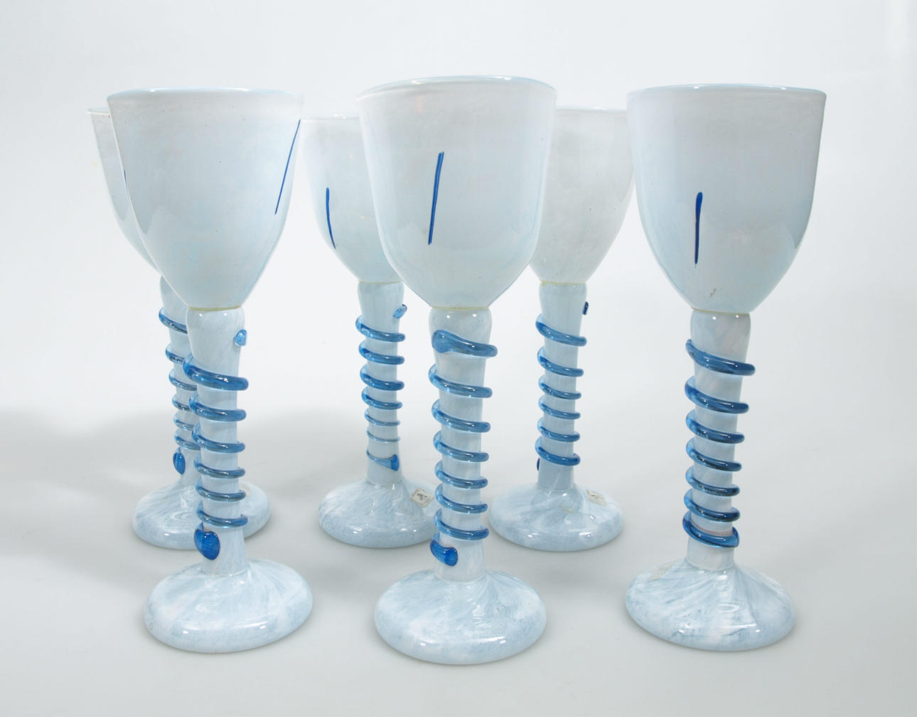 GLAS, 6 stycken, Jan Stievens Glashytta.