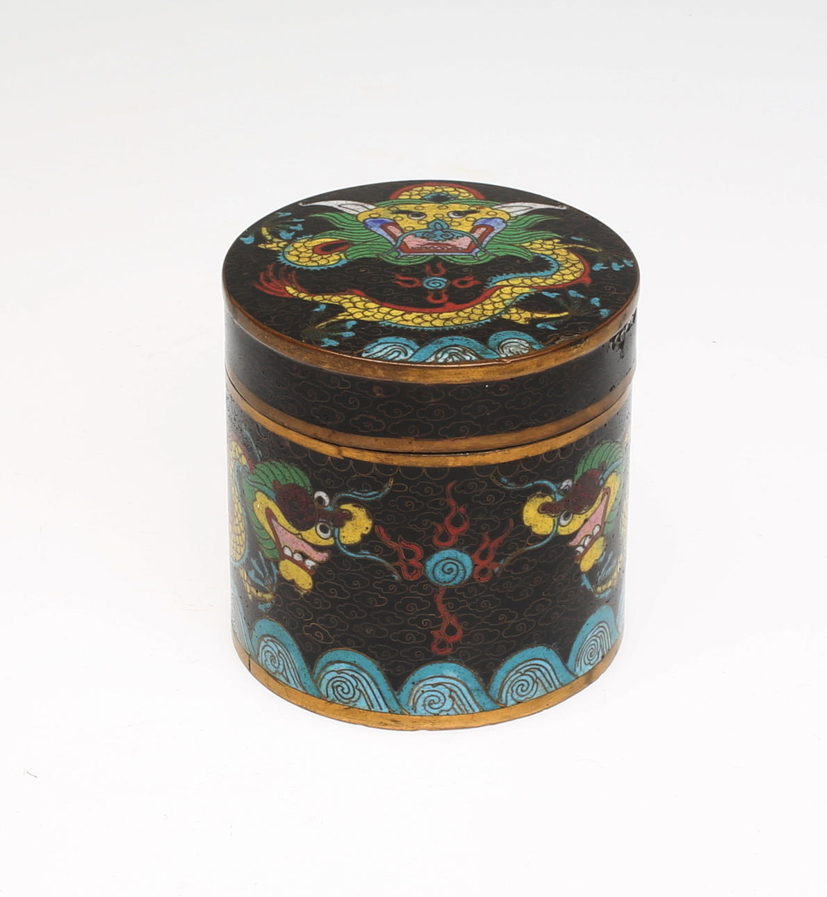 TEBURK, Kina, Cloisonne, 1700-tal.