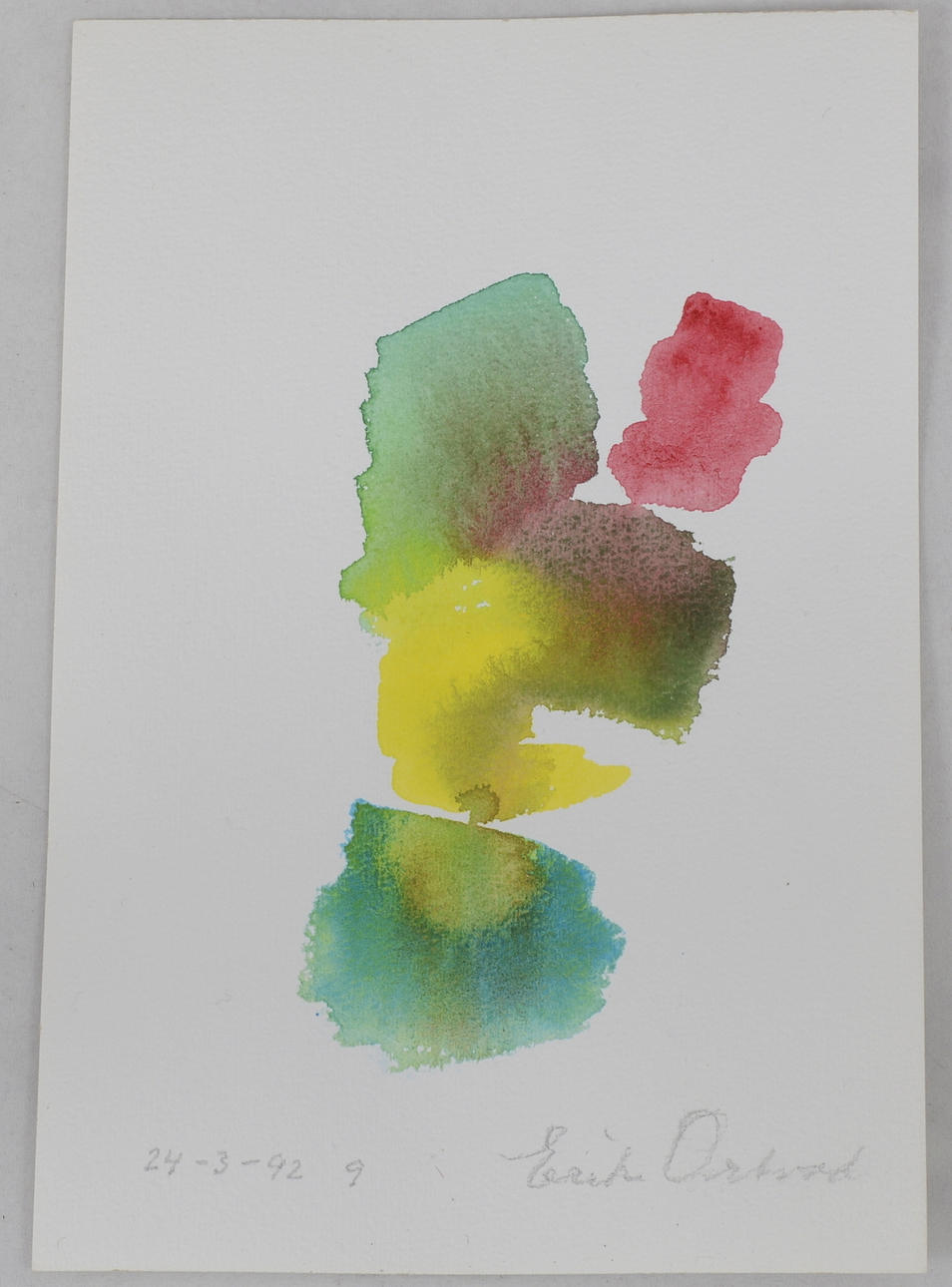 ERIK ORTVAD. Akvarell.