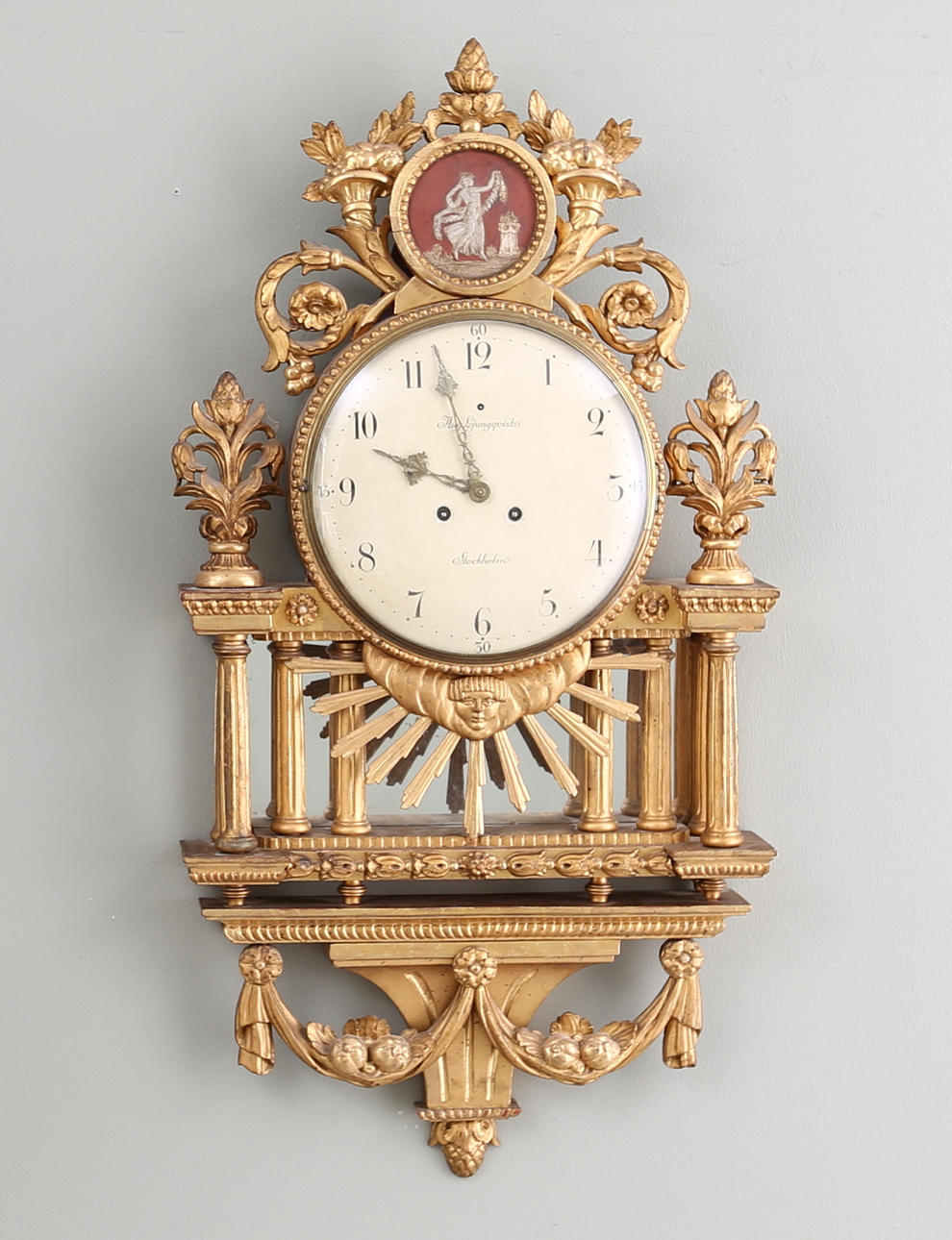 VÄGGPENDYL, Gustaviansk stil omkring 1900, Stockholm.