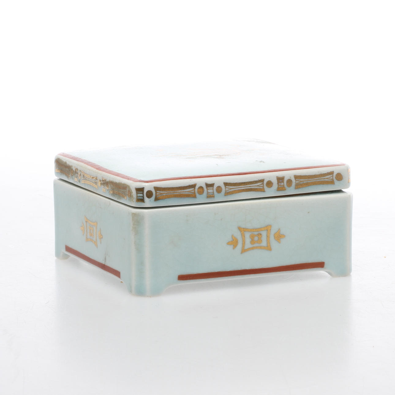 ASK med lock, porslin, "Grazia", Gustavsberg.