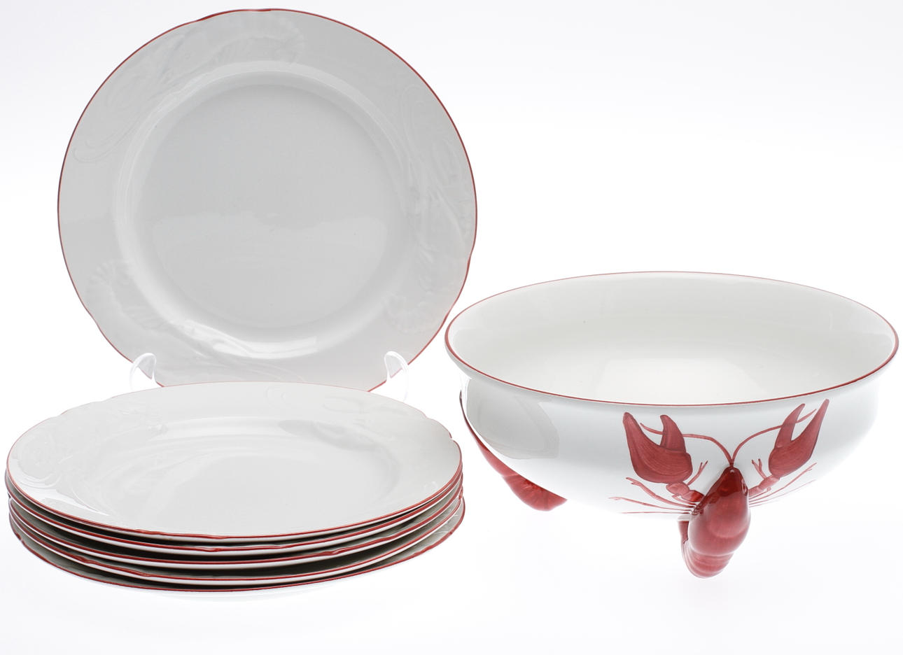 KRÄFTSERVIS, 7 delar, Rörstrand, sent 1900-tal.