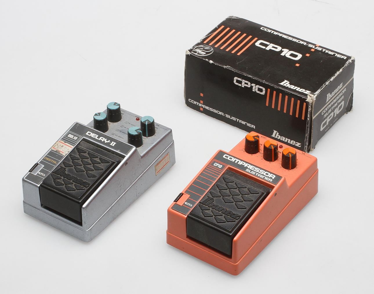 EFFEKTPEDALER, 2 st, Ibanez, 1980-tal.