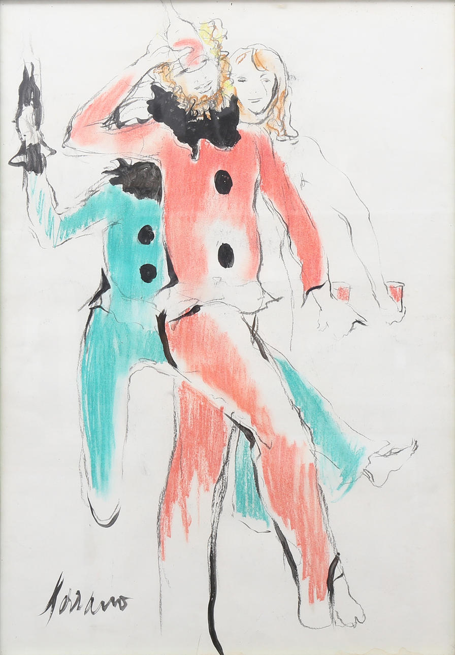 JOSEP MIQUEL SERRANO. Arlequines.