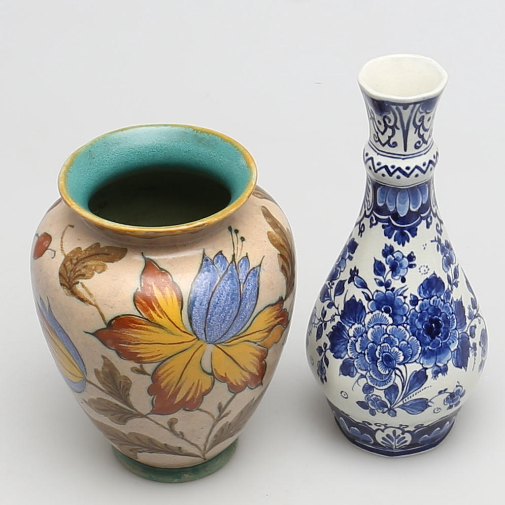 VASER. 2 st. Delft och Gouda, Holland.