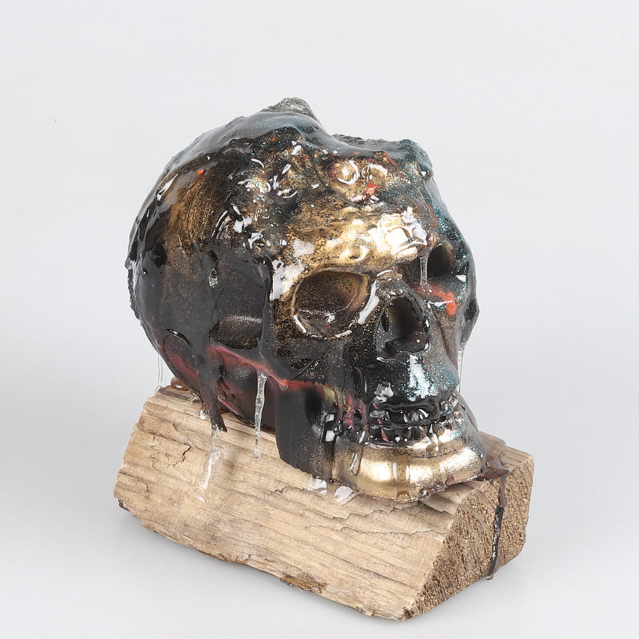 KENT JENSEN. "Good Bye", sculpture, mixed media, signed.