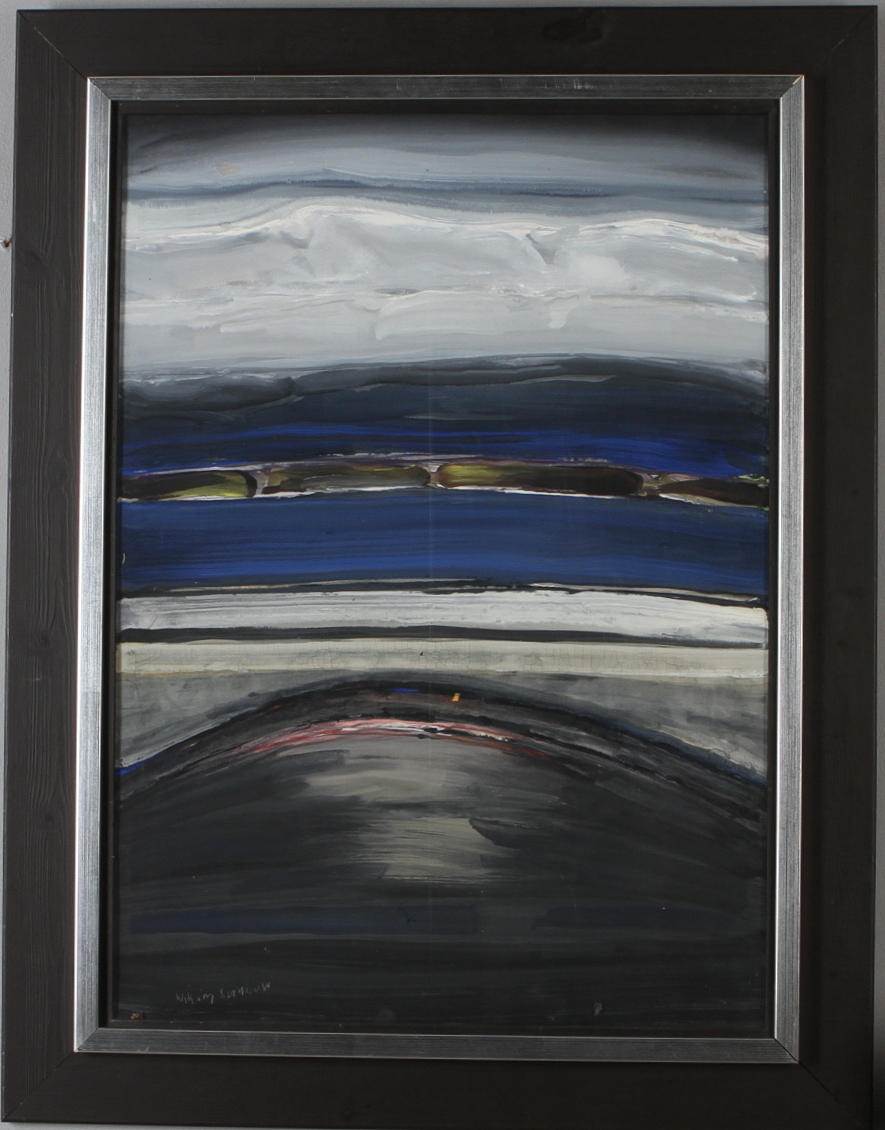 WIKING SVENSSON. guache, signerad.