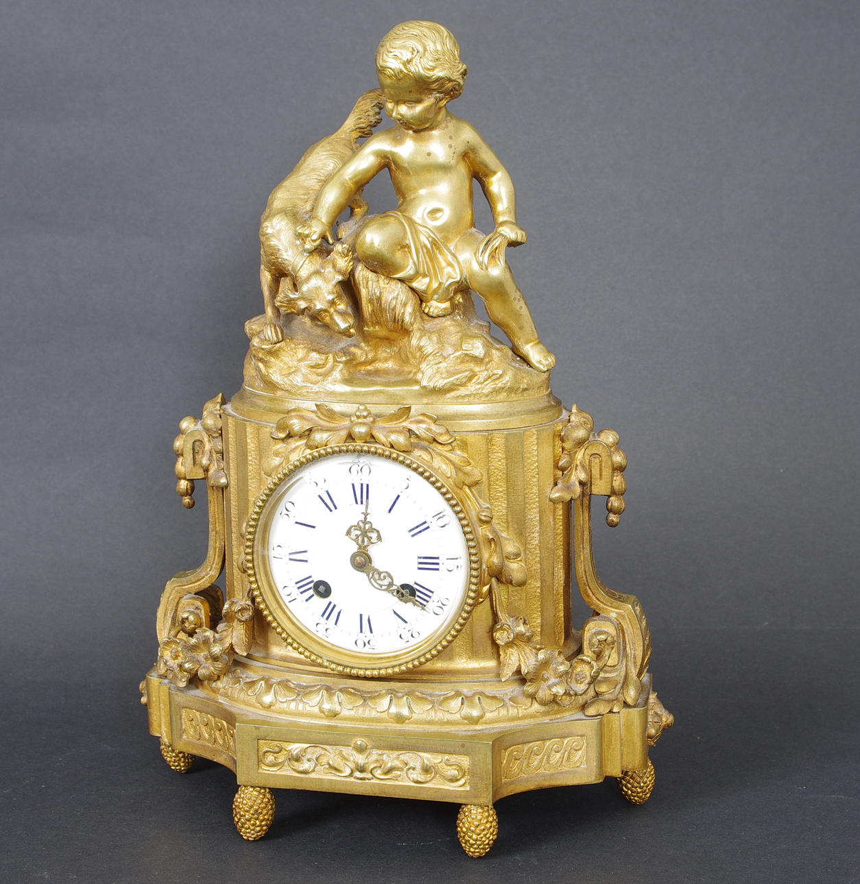 BORDSUR, brons, rokokostil, sekelskiftet 1800/1900.