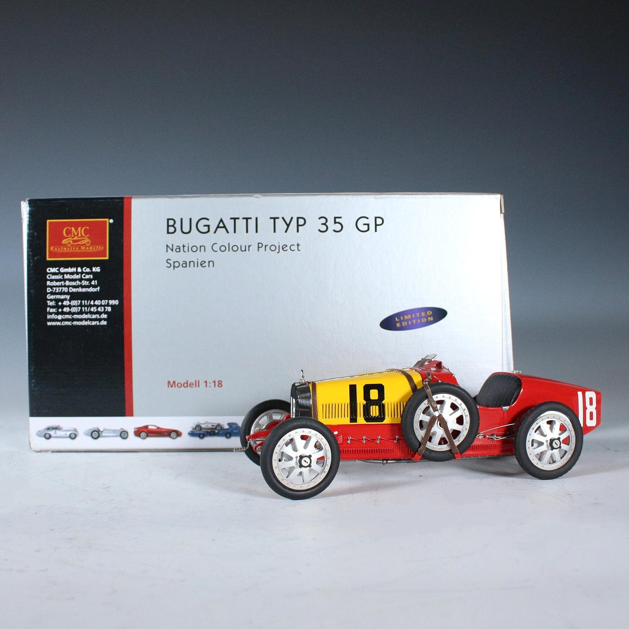CMC. 'Bugatti Type 35 Grand Prix Nation Color Project, Spain
