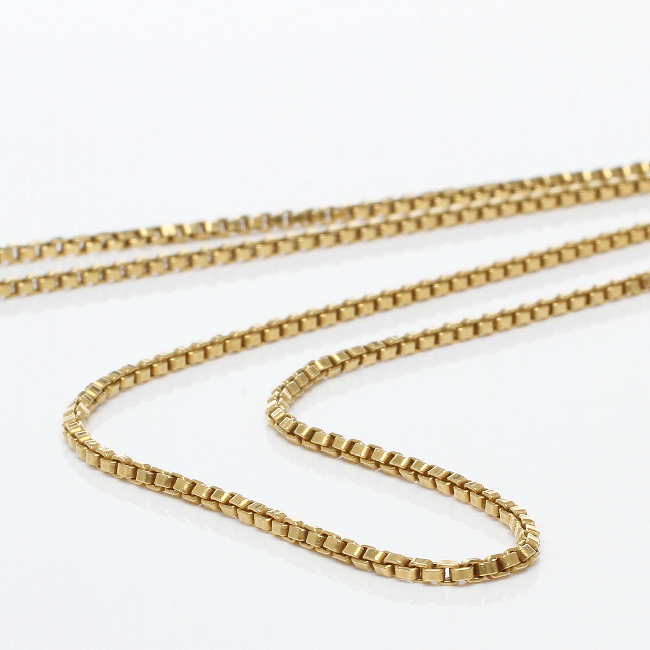 HALSKEDJA, 18k guld, svensk importstämpel, 1900-tal.