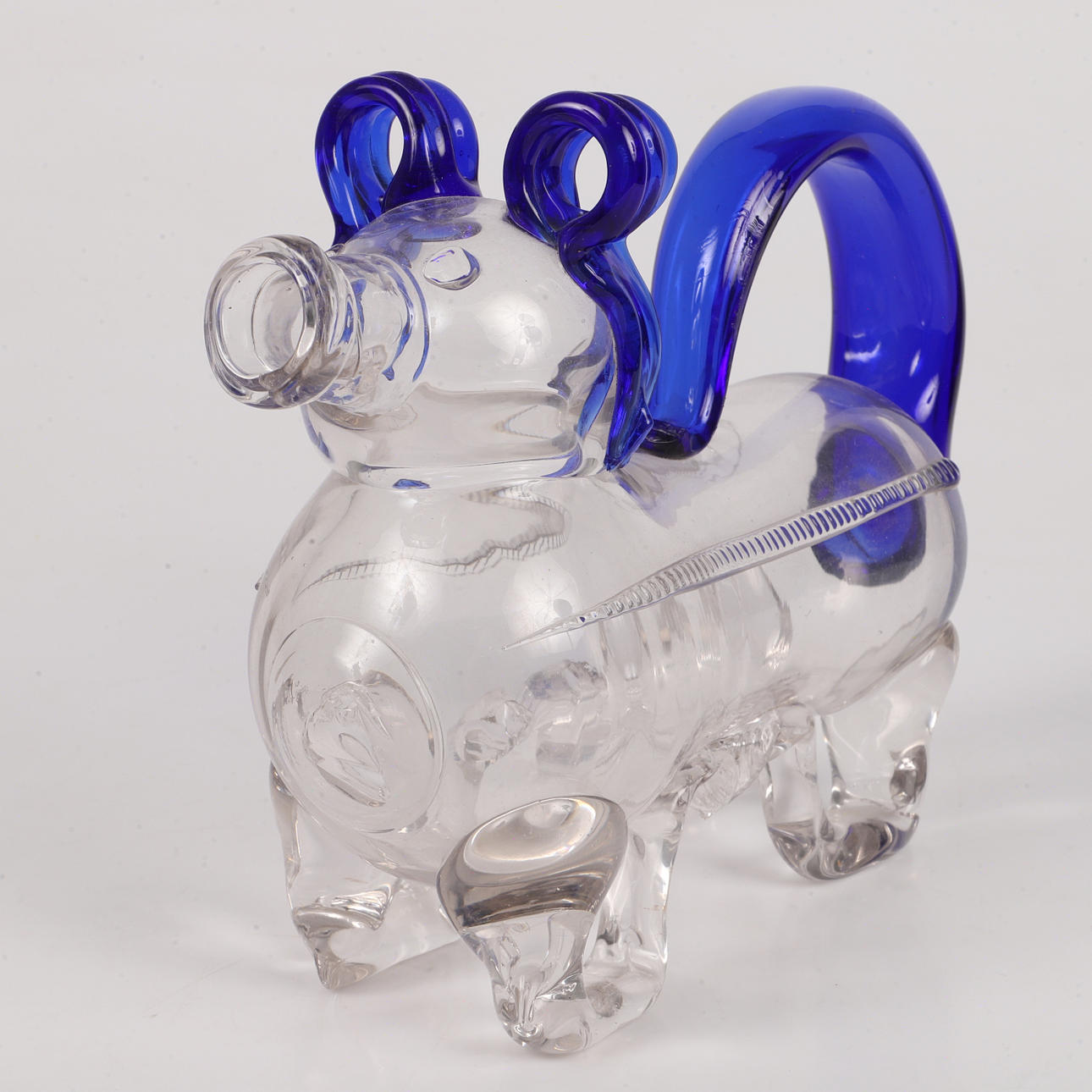 KARAFF, "Fyllehund", glas, 1900-tal.