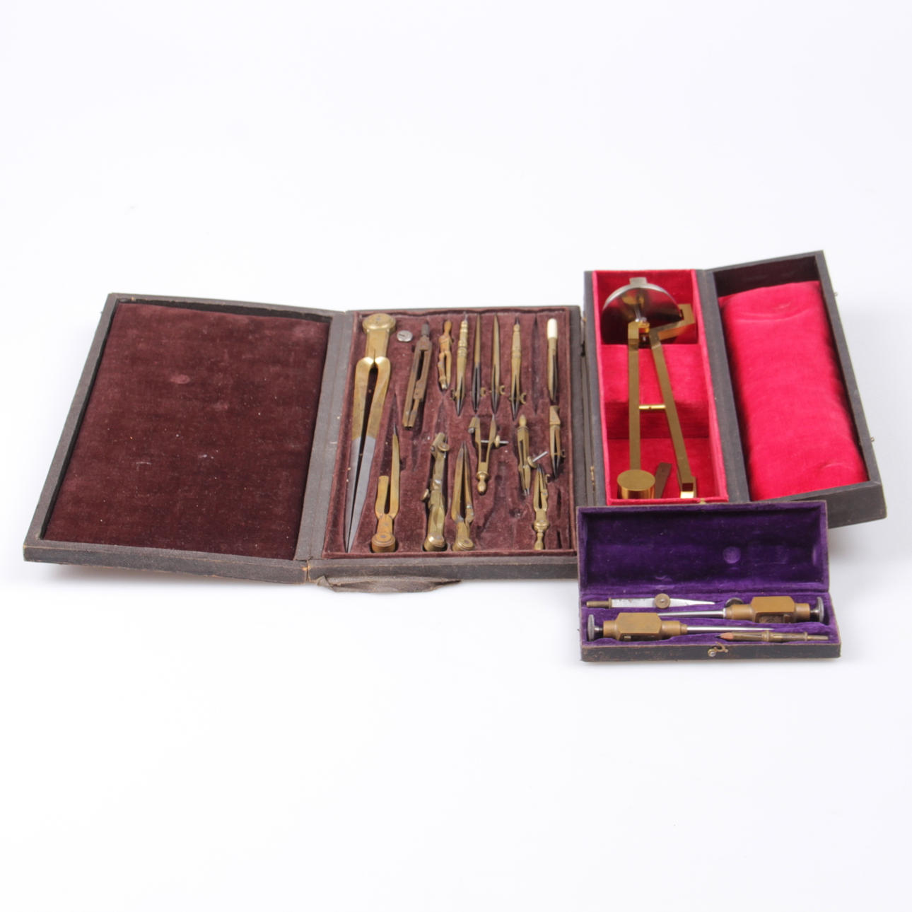 RITINSTRUMENT, 3 lådor, 1900-tal.