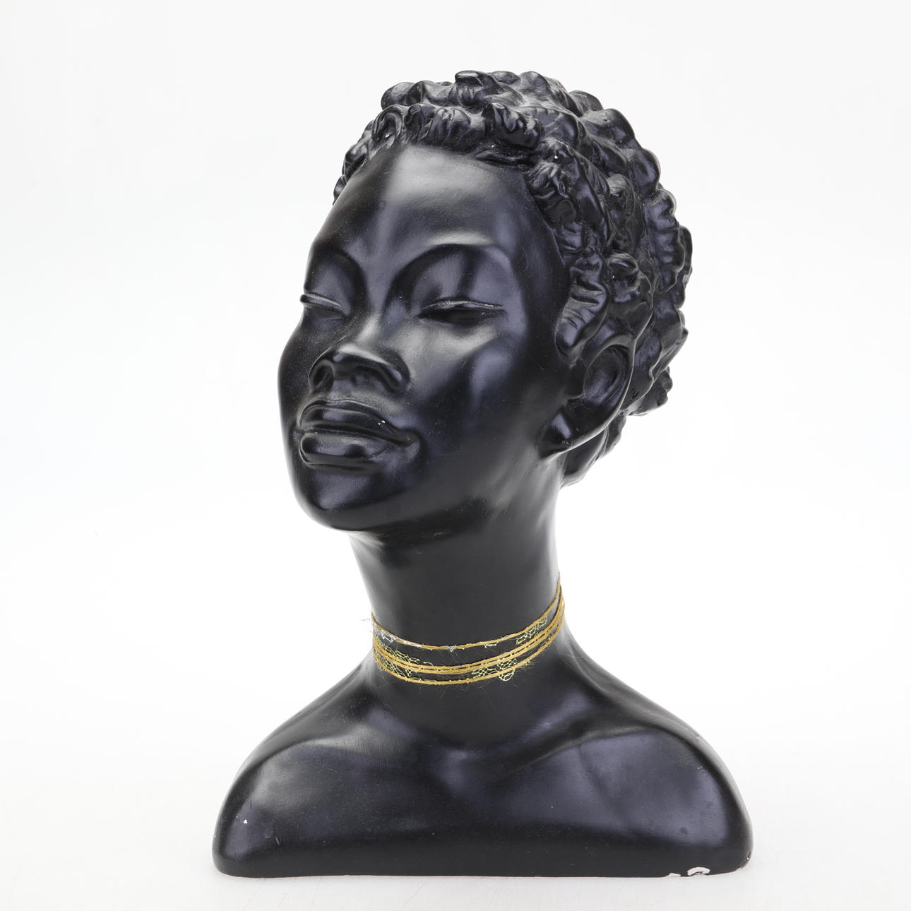 SKULPTUR, Gips, Afrikaner, Frau.