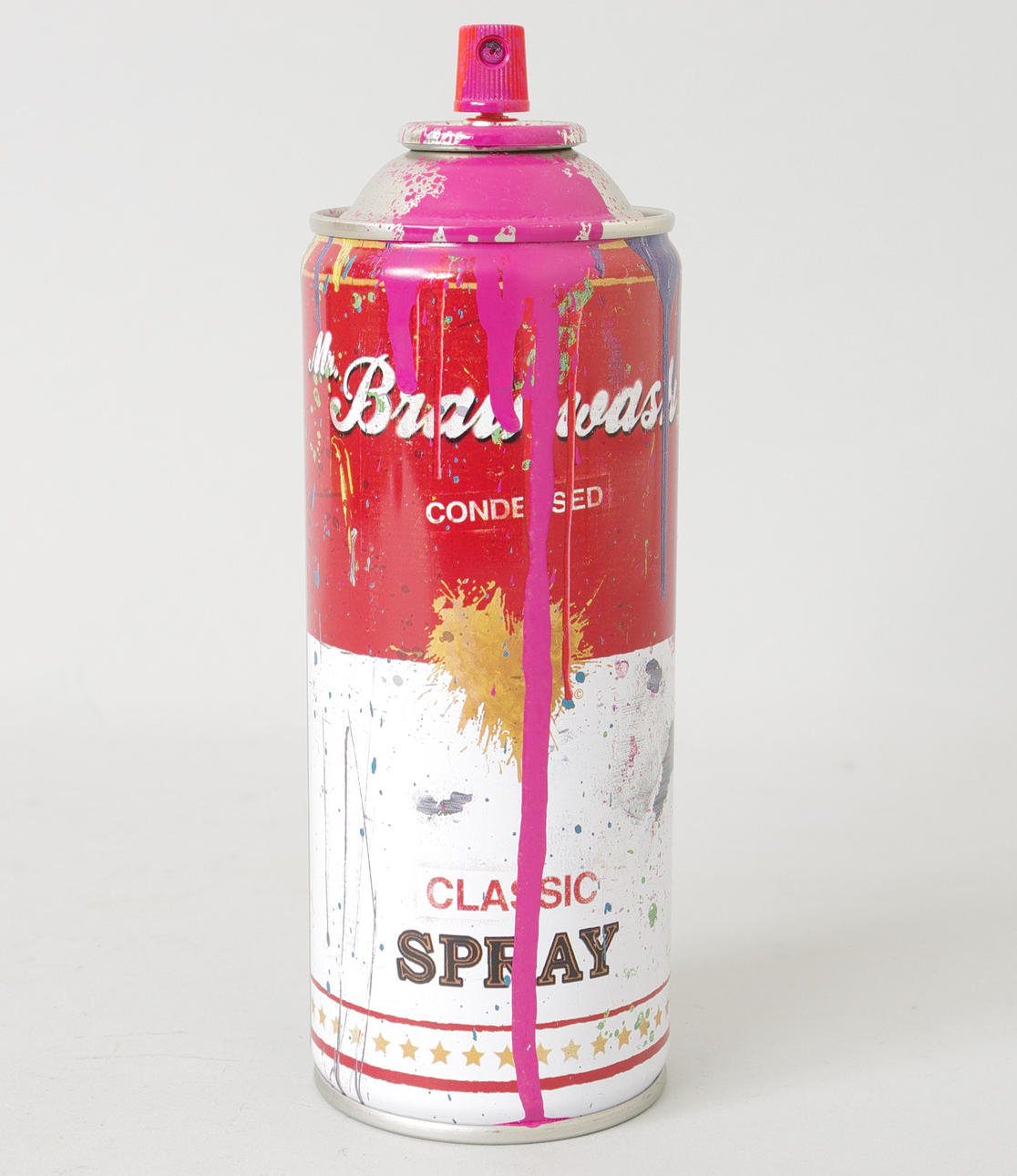 THIERRY GUETTA MR. BRAINWASH. Skulptur, sprayburk, signerad Mr. Brainwash.