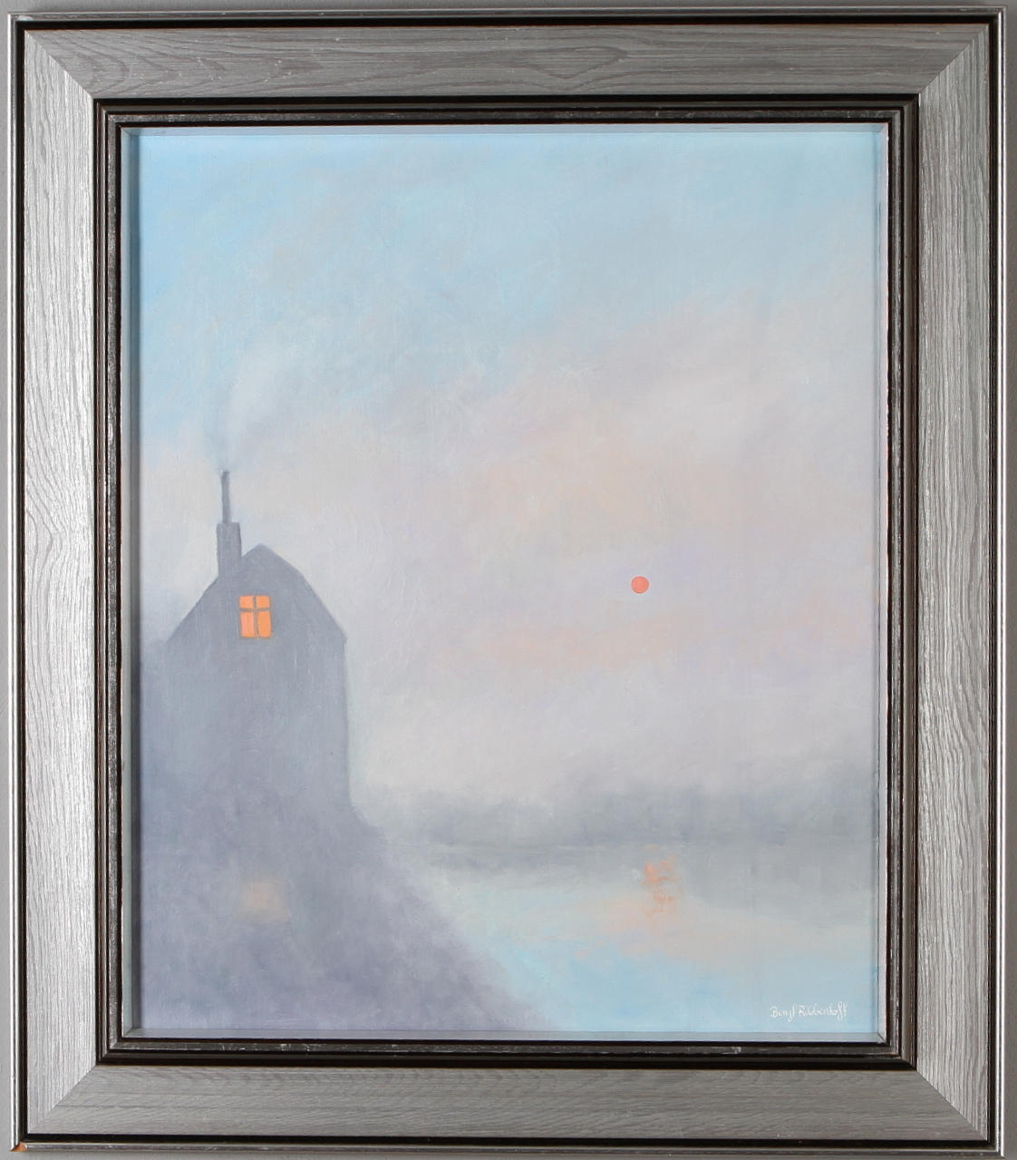 BENGT RIBBENTOFT. "Flitens lampa", olja på duk, signerad.