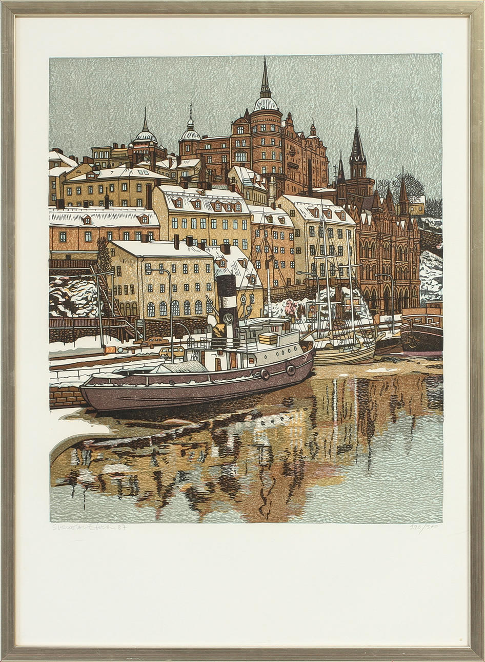 SVEN OLOF EHREN. litografi, signerad, daterad 87 och numrerad 290/360.